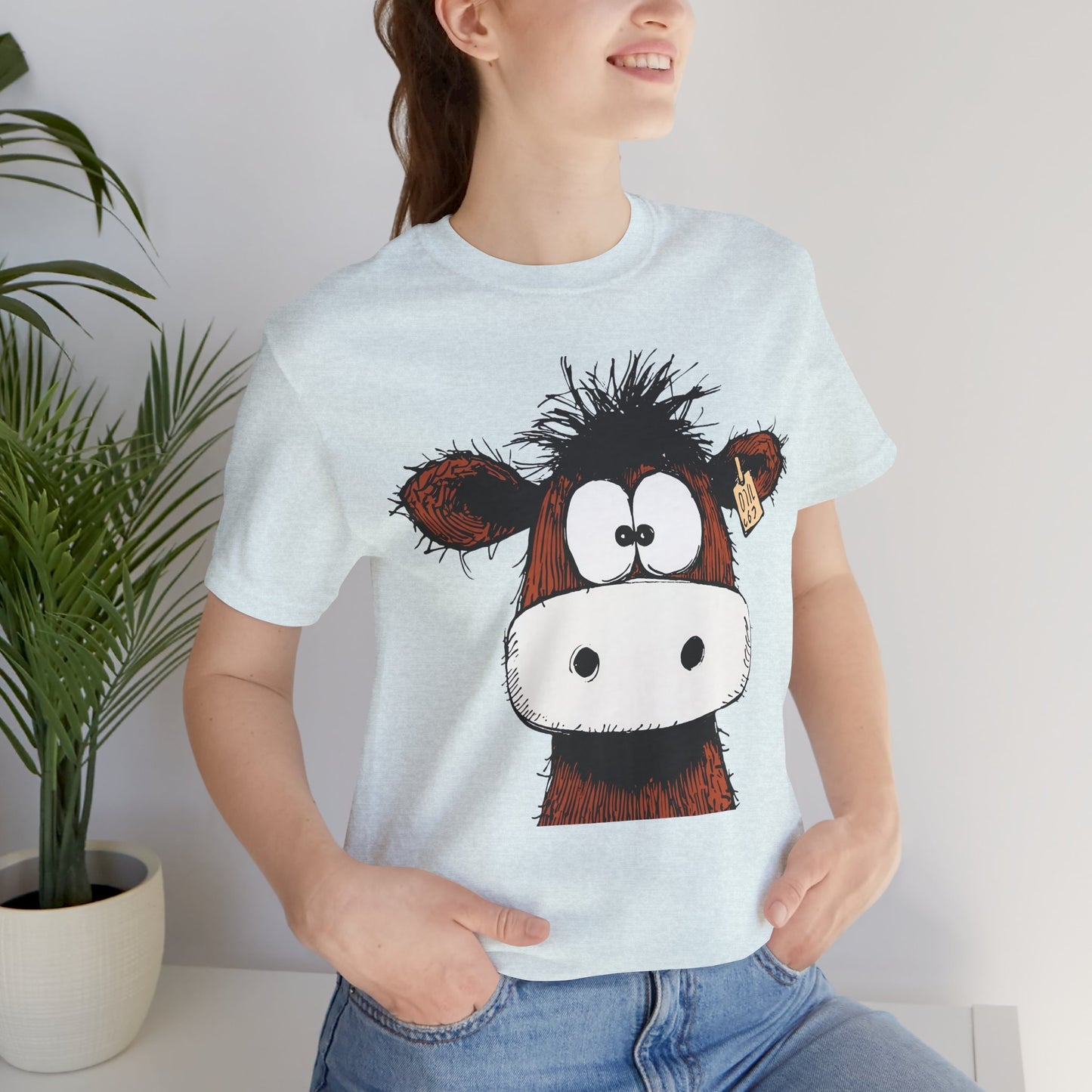 Funny Cow Graphic Tee - Unisex Jersey Short Sleeve T-Shirt