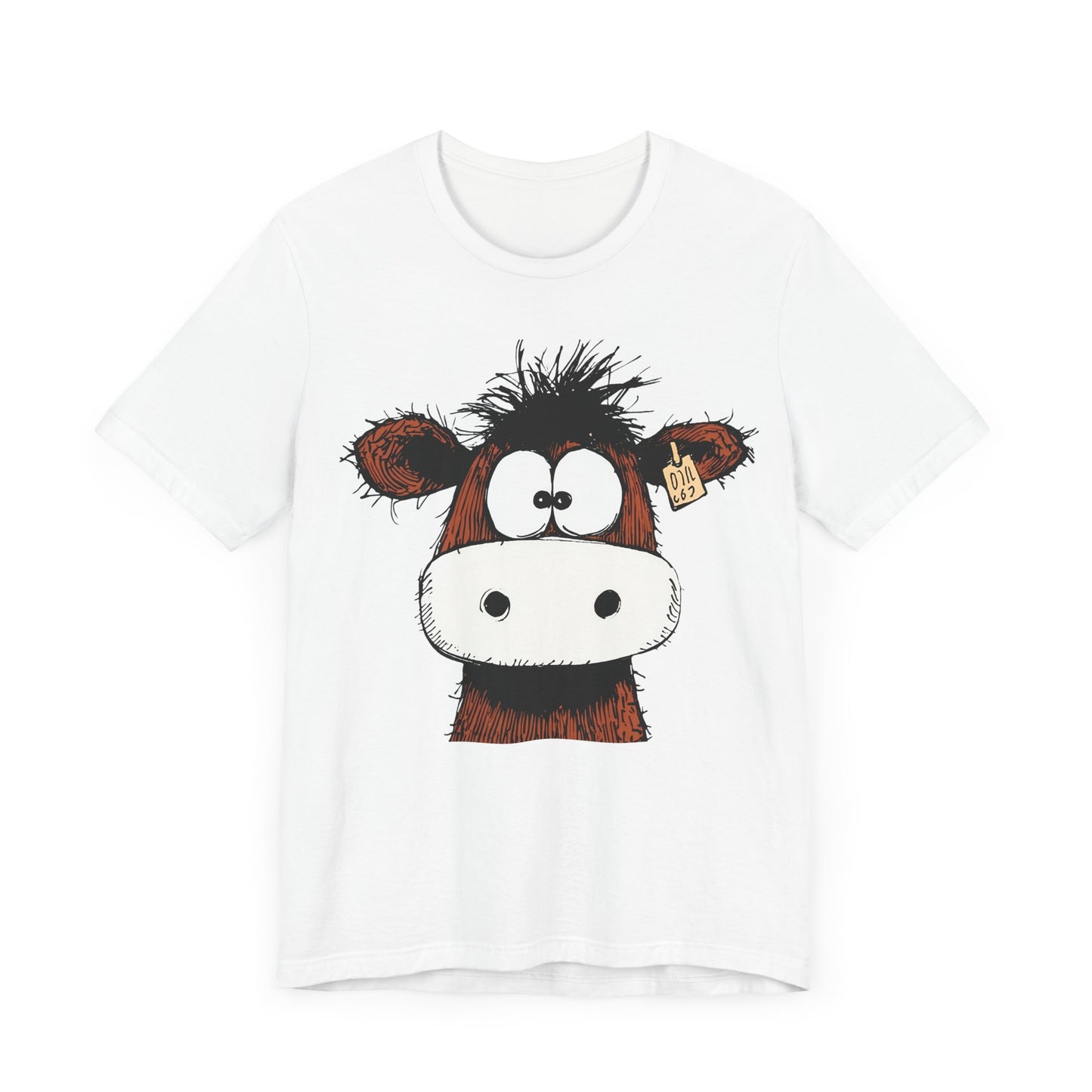 Funny Cow Graphic Tee - Unisex Jersey Short Sleeve T-Shirt