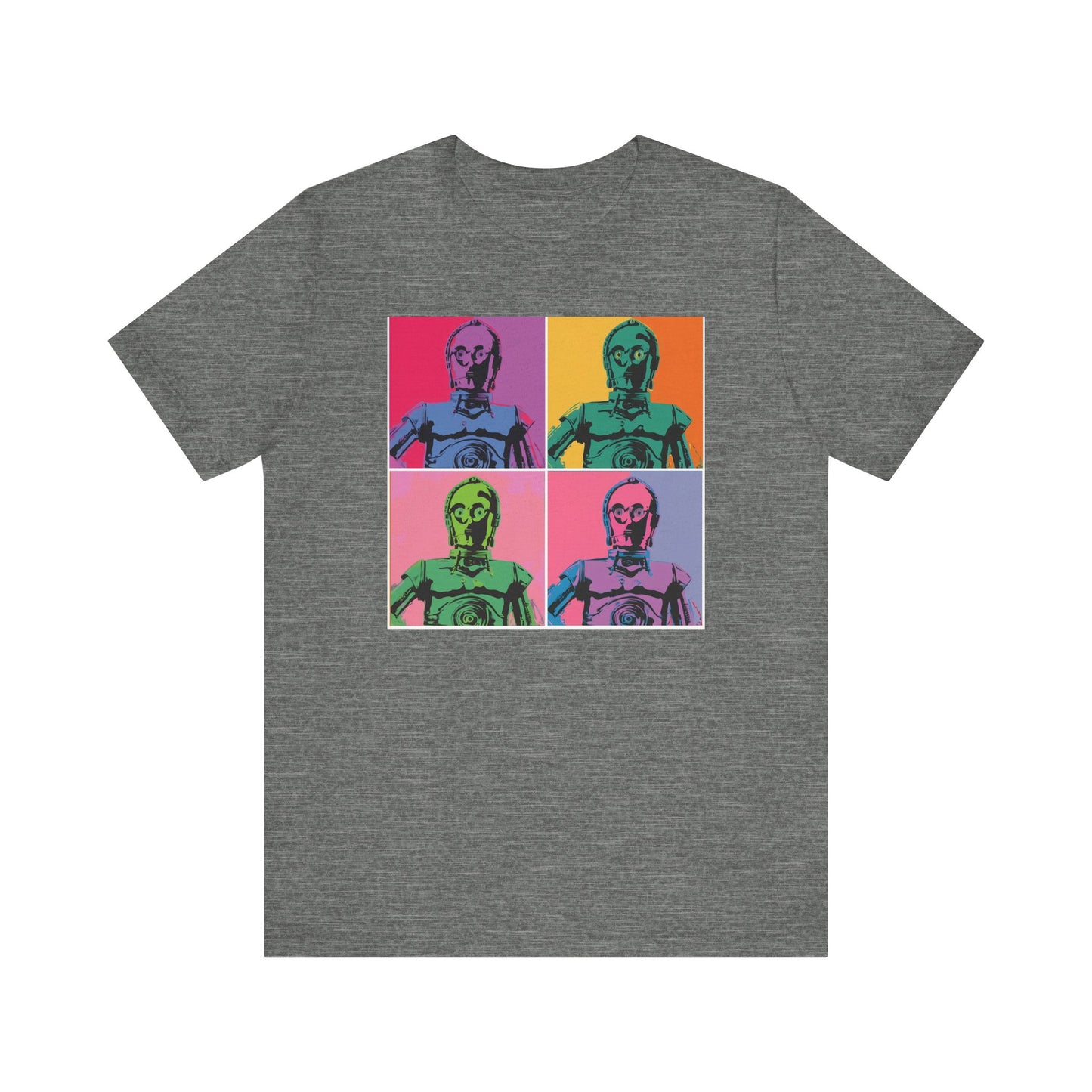 Pop Art C-3PO Tee - Unisex Short Sleeve Jersey T-Shirt