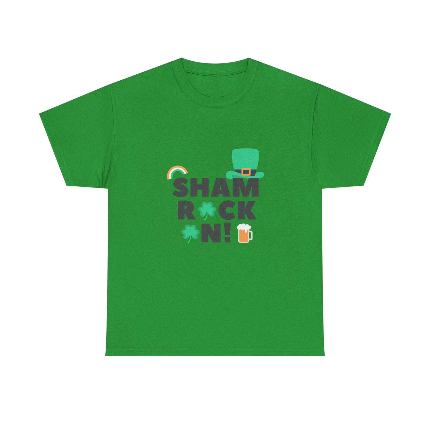 Shamrock On! Unisex Heavy Cotton Tee - Perfect St. Patrick's Day Shirt