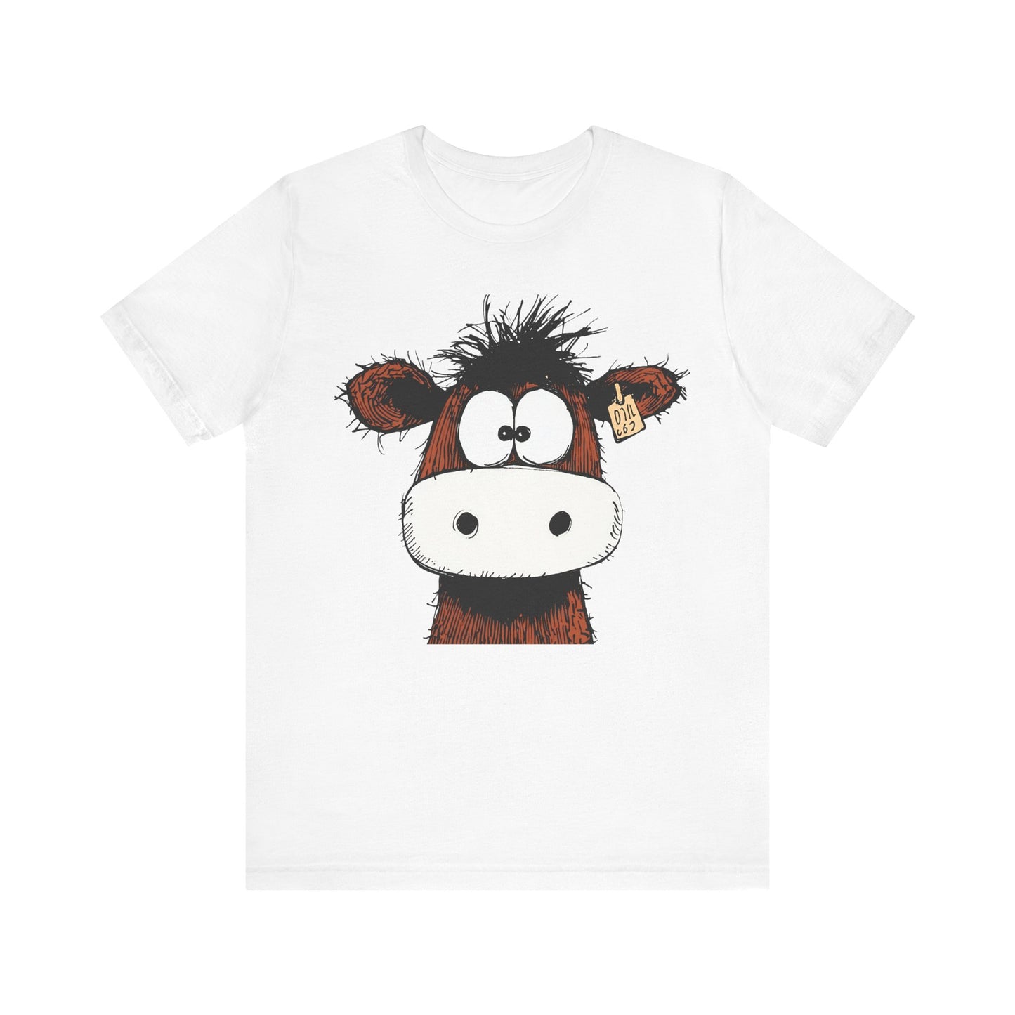 Funny Cow Graphic Tee - Unisex Jersey Short Sleeve T-Shirt