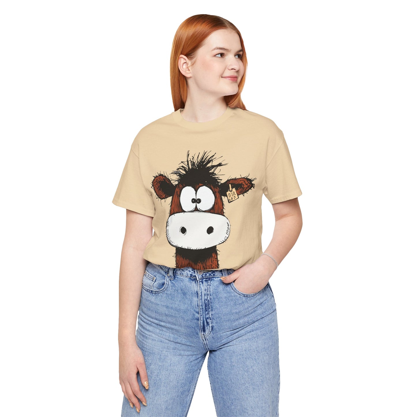 Funny Cow Graphic Tee - Unisex Jersey Short Sleeve T-Shirt