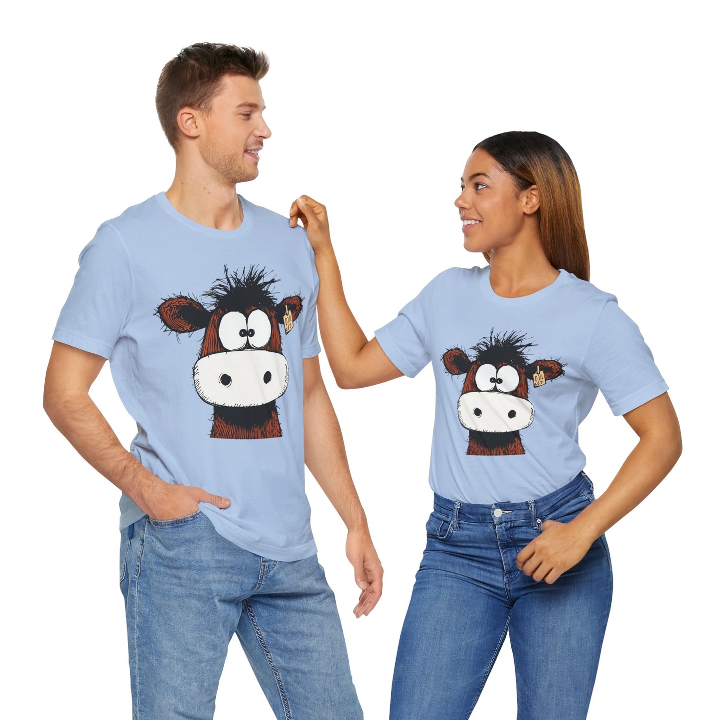 Funny Cow Graphic Tee - Unisex Jersey Short Sleeve T-Shirt