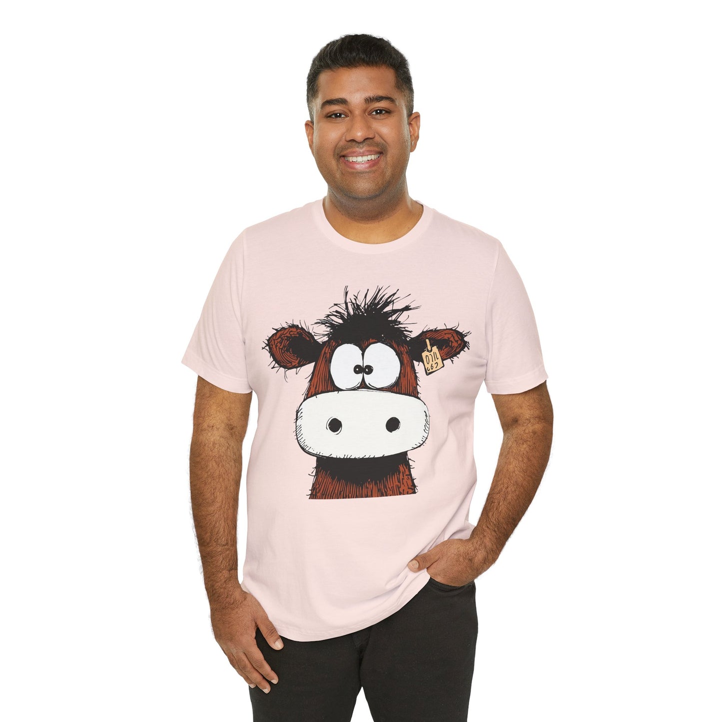 Funny Cow Graphic Tee - Unisex Jersey Short Sleeve T-Shirt