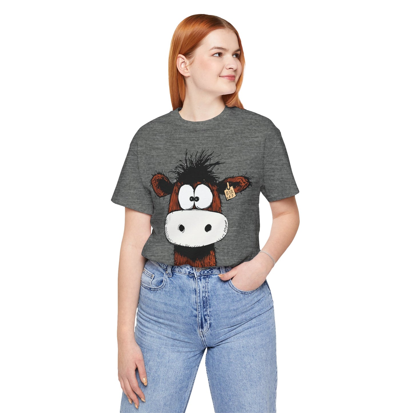 Funny Cow Graphic Tee - Unisex Jersey Short Sleeve T-Shirt