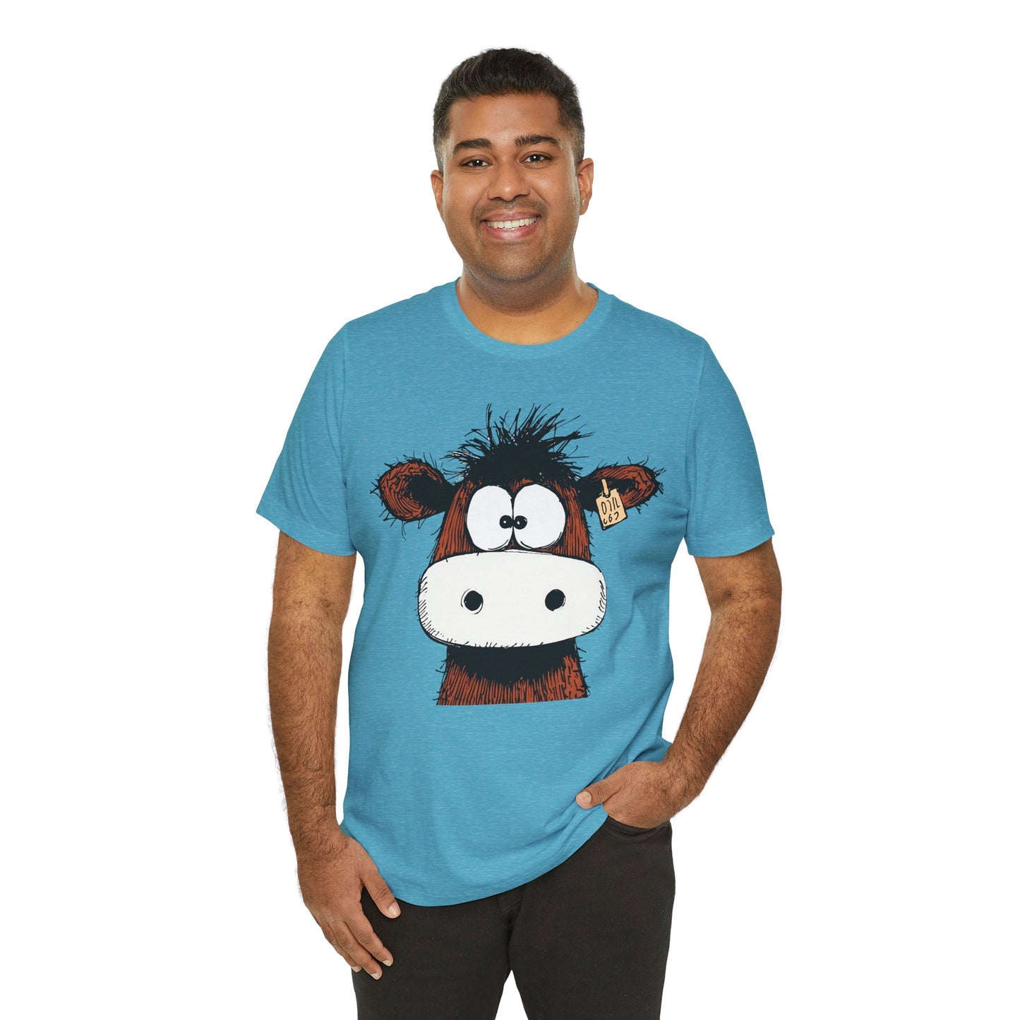 Funny Cow Graphic Tee - Unisex Jersey Short Sleeve T-Shirt
