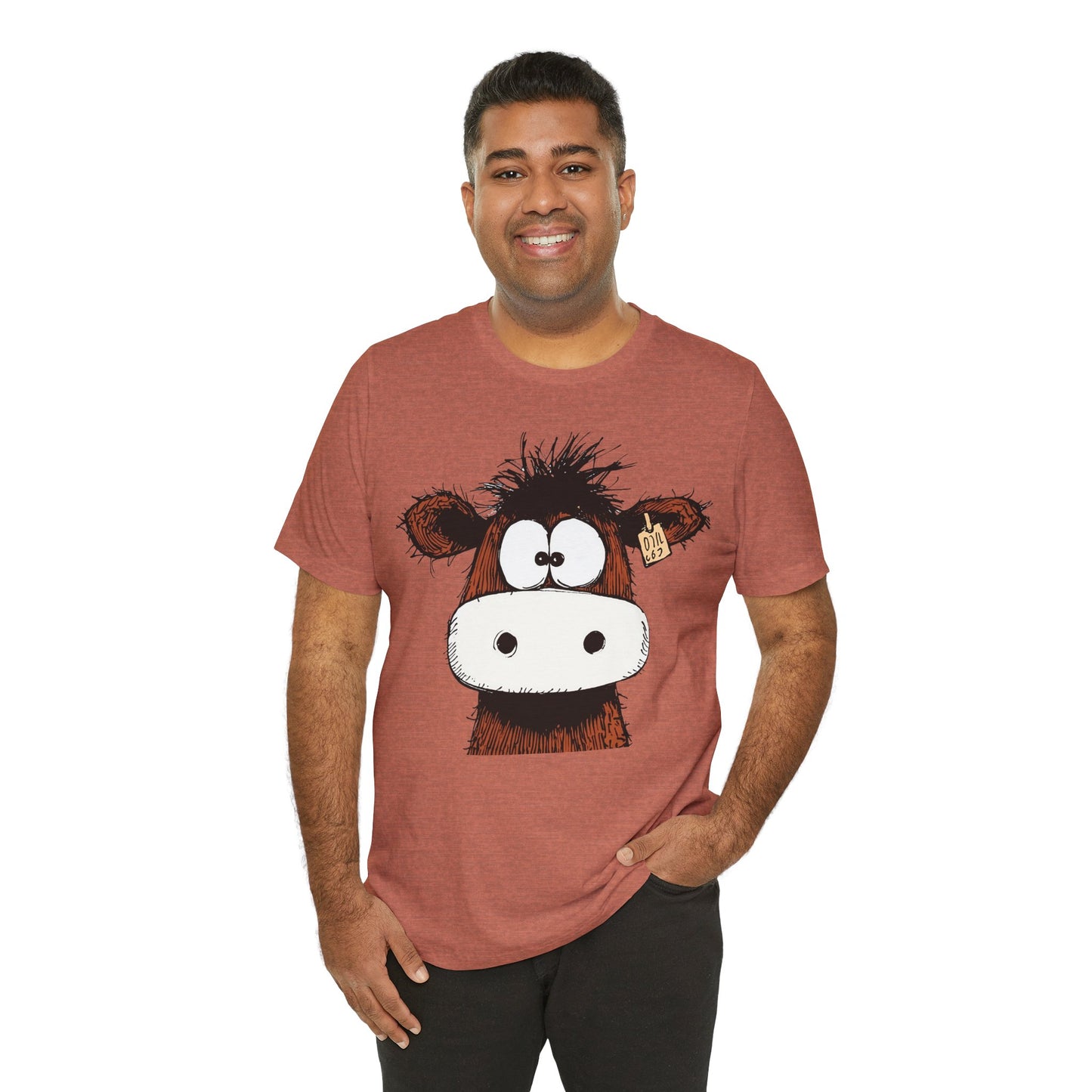 Funny Cow Graphic Tee - Unisex Jersey Short Sleeve T-Shirt