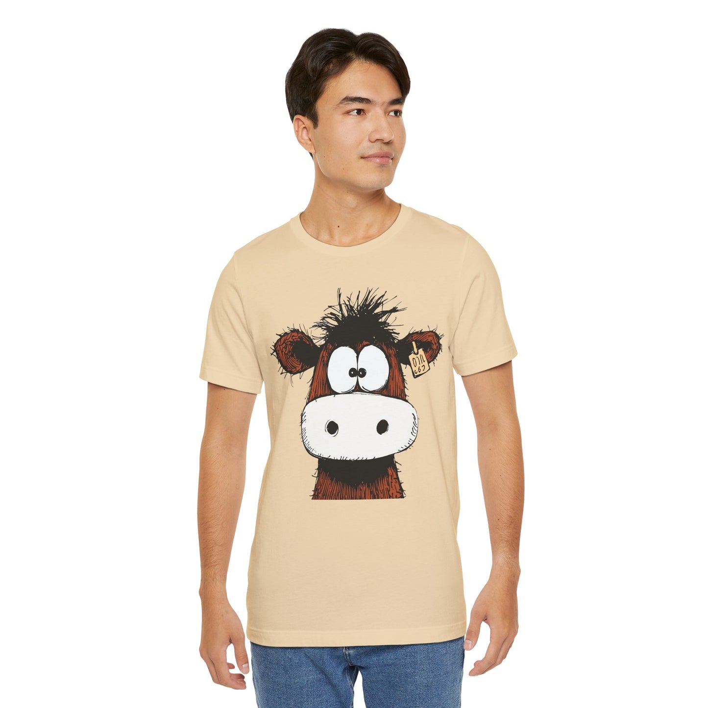 Funny Cow Graphic Tee - Unisex Jersey Short Sleeve T-Shirt