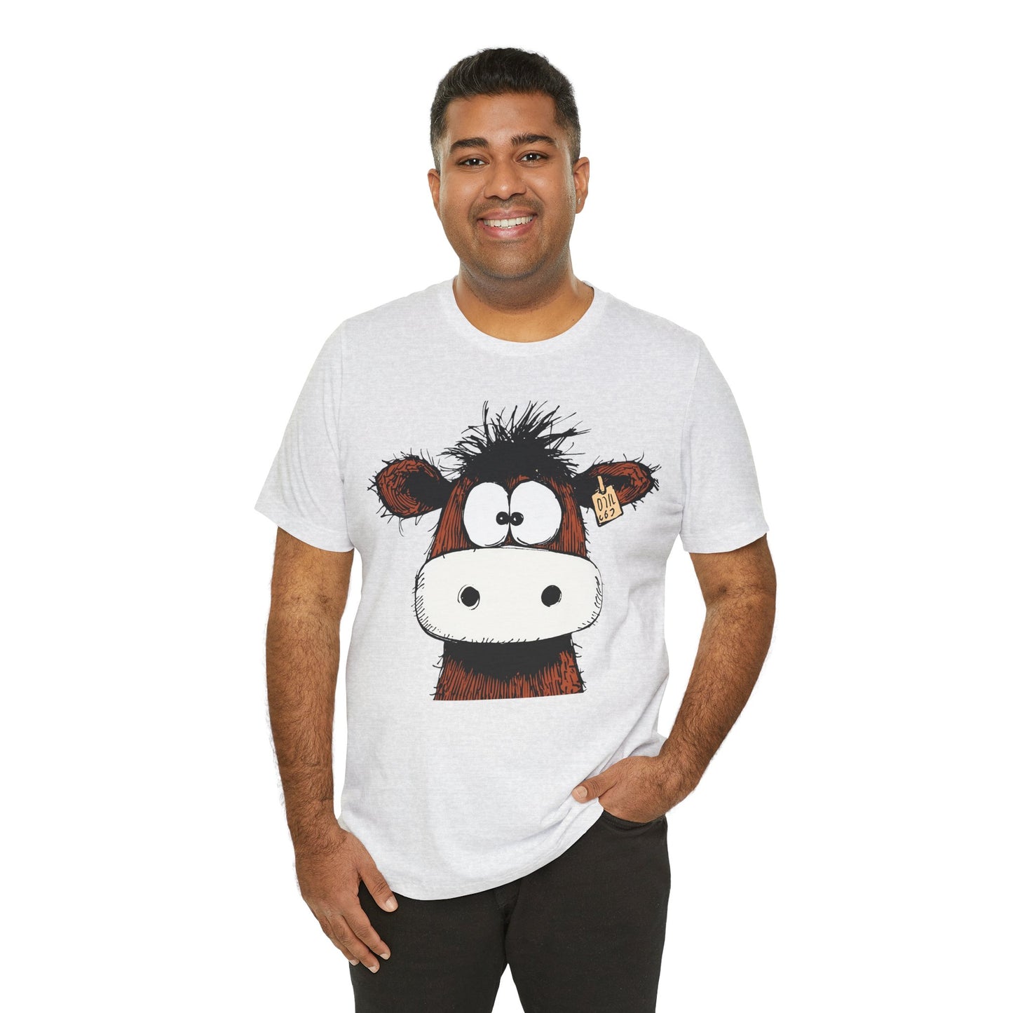 Funny Cow Graphic Tee - Unisex Jersey Short Sleeve T-Shirt