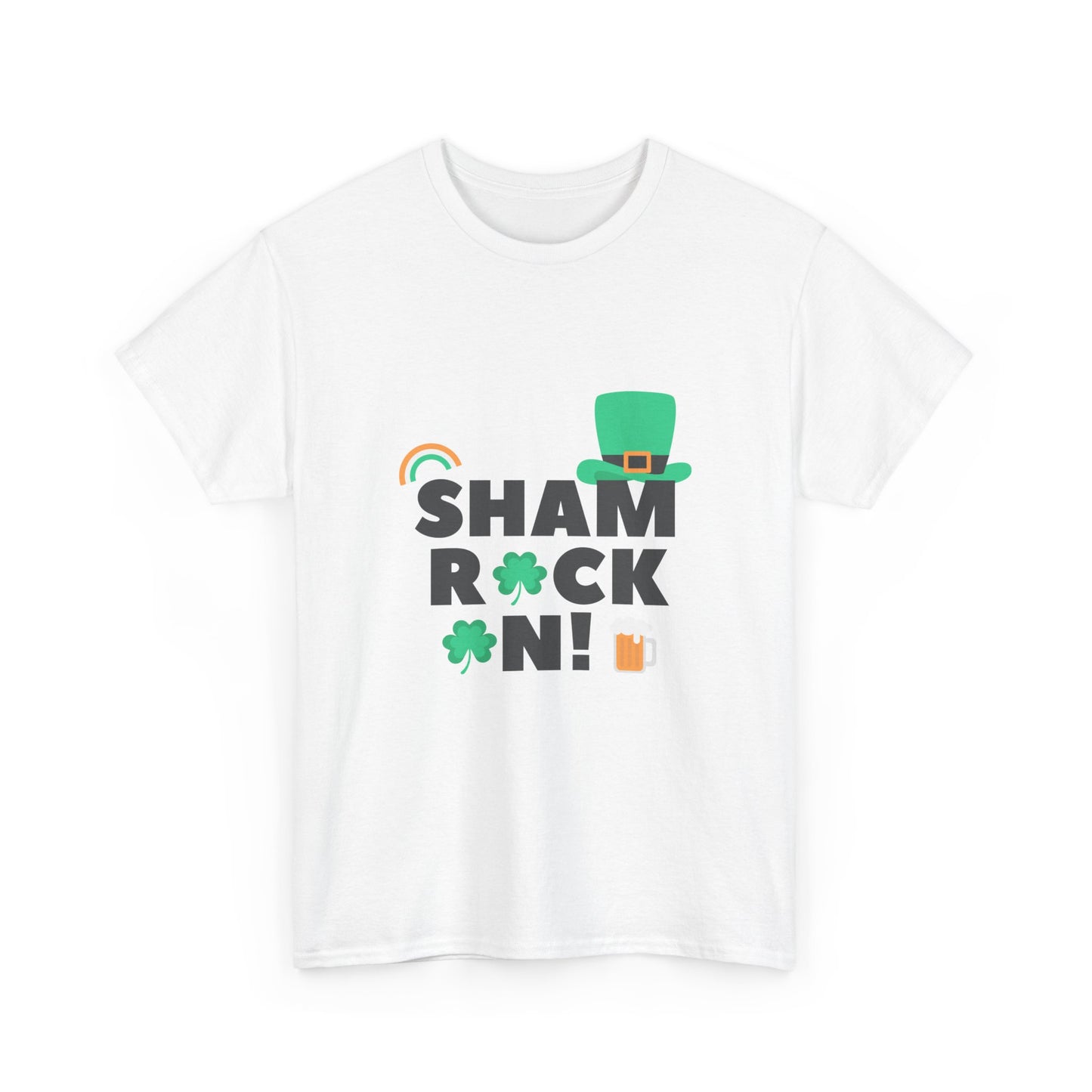 Shamrock On! Unisex Heavy Cotton Tee - Perfect St. Patrick's Day Shirt