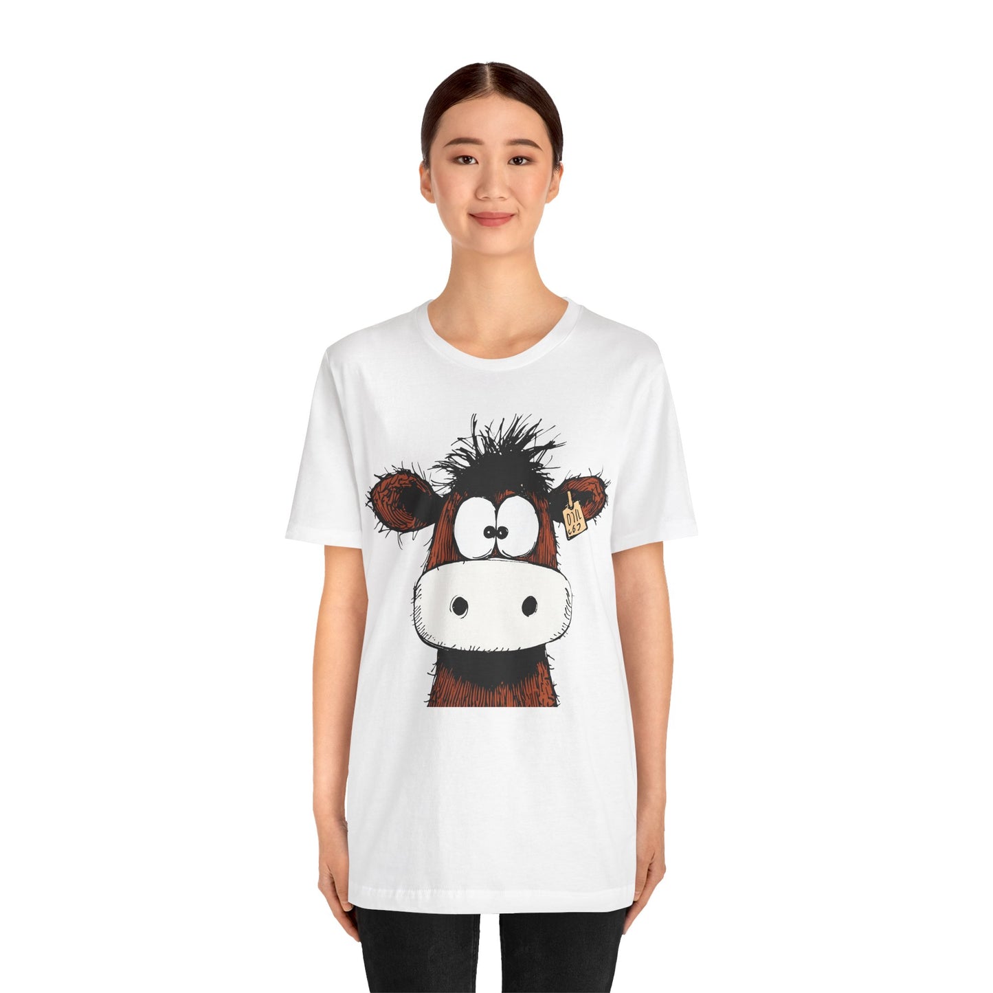 Funny Cow Graphic Tee - Unisex Jersey Short Sleeve T-Shirt