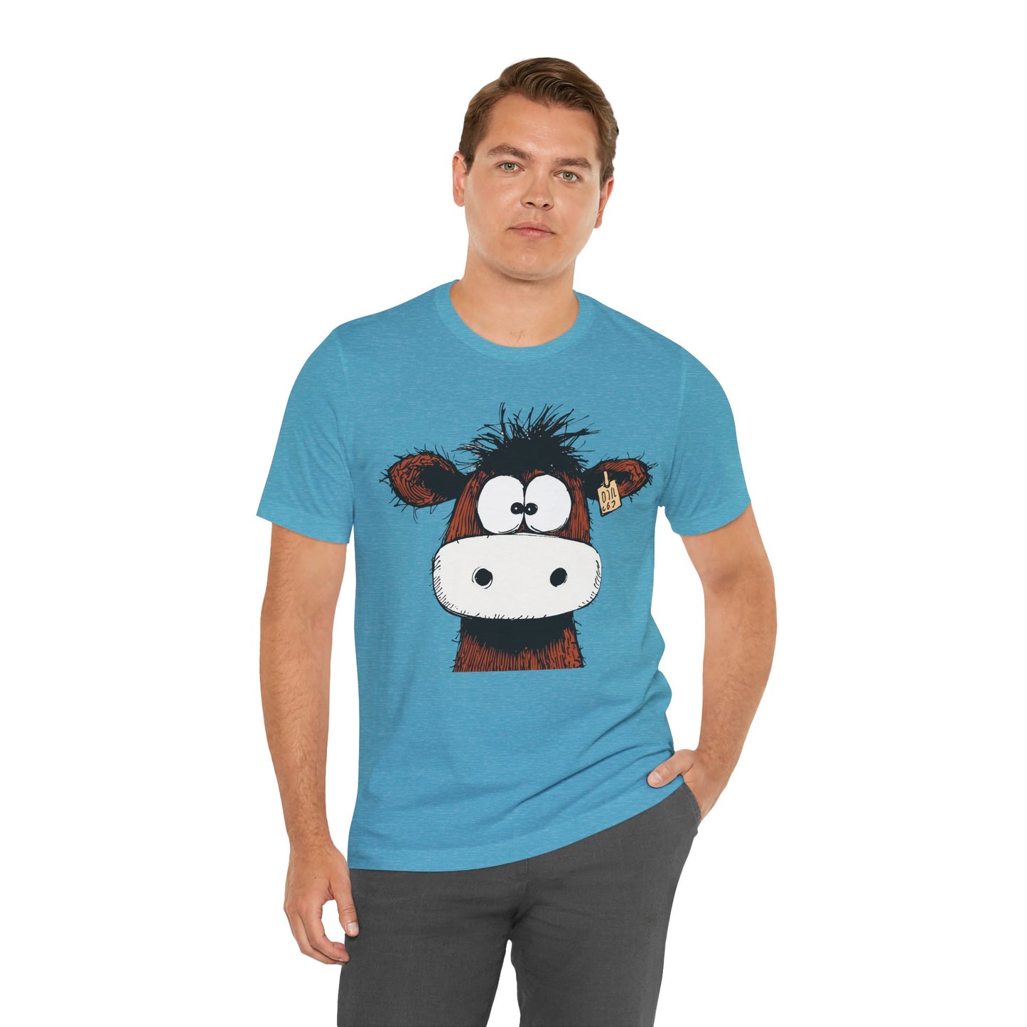 Funny Cow Graphic Tee - Unisex Jersey Short Sleeve T-Shirt