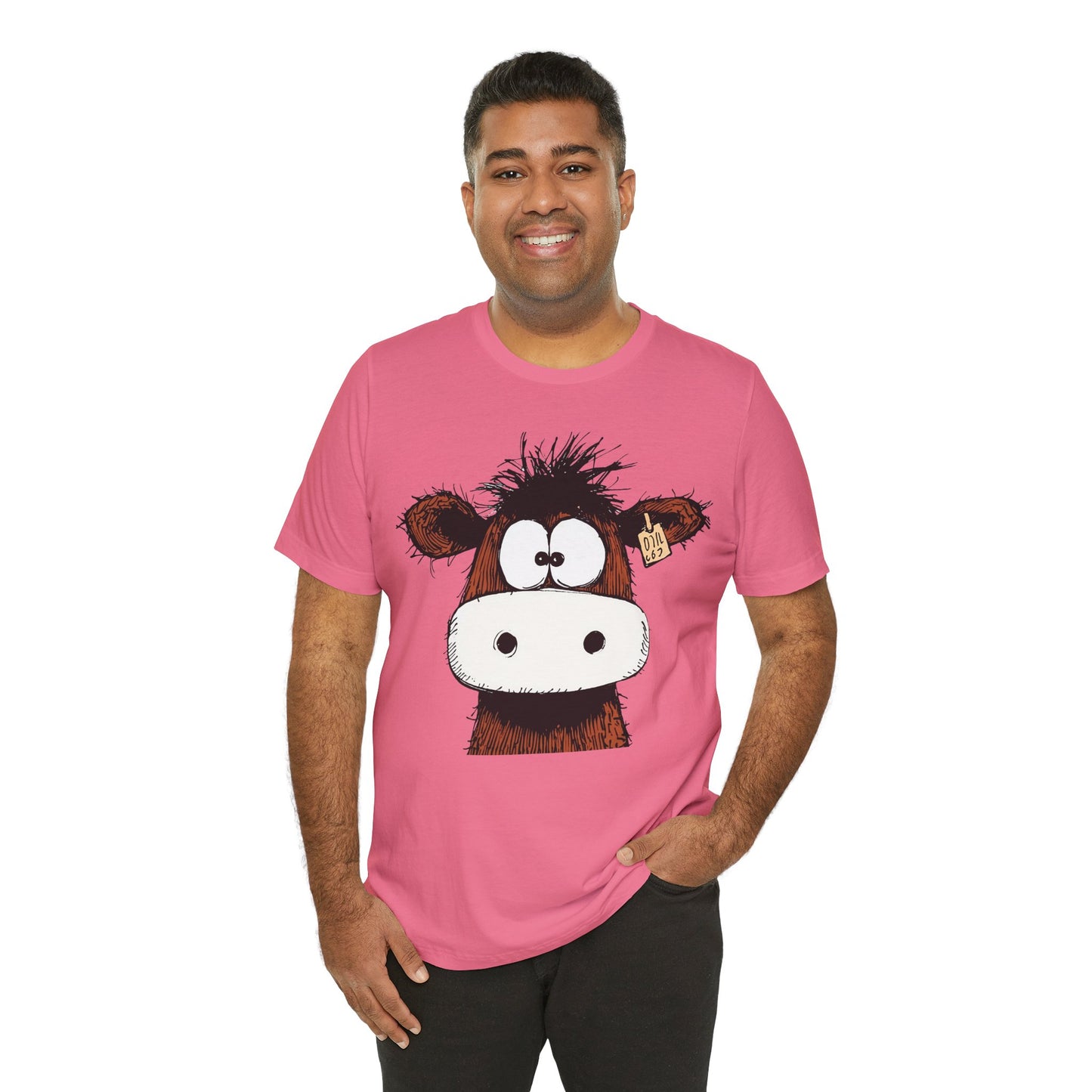 Funny Cow Graphic Tee - Unisex Jersey Short Sleeve T-Shirt