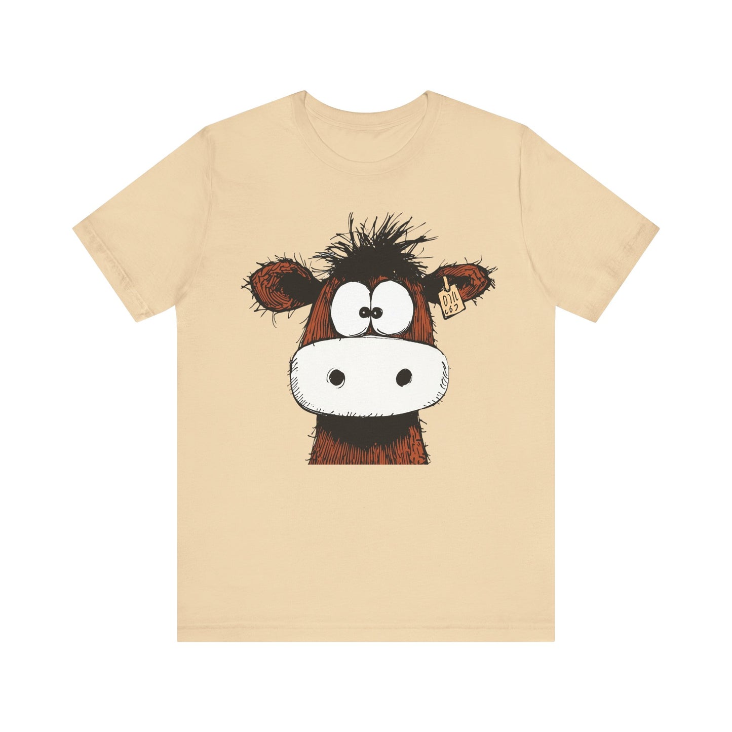Funny Cow Graphic Tee - Unisex Jersey Short Sleeve T-Shirt