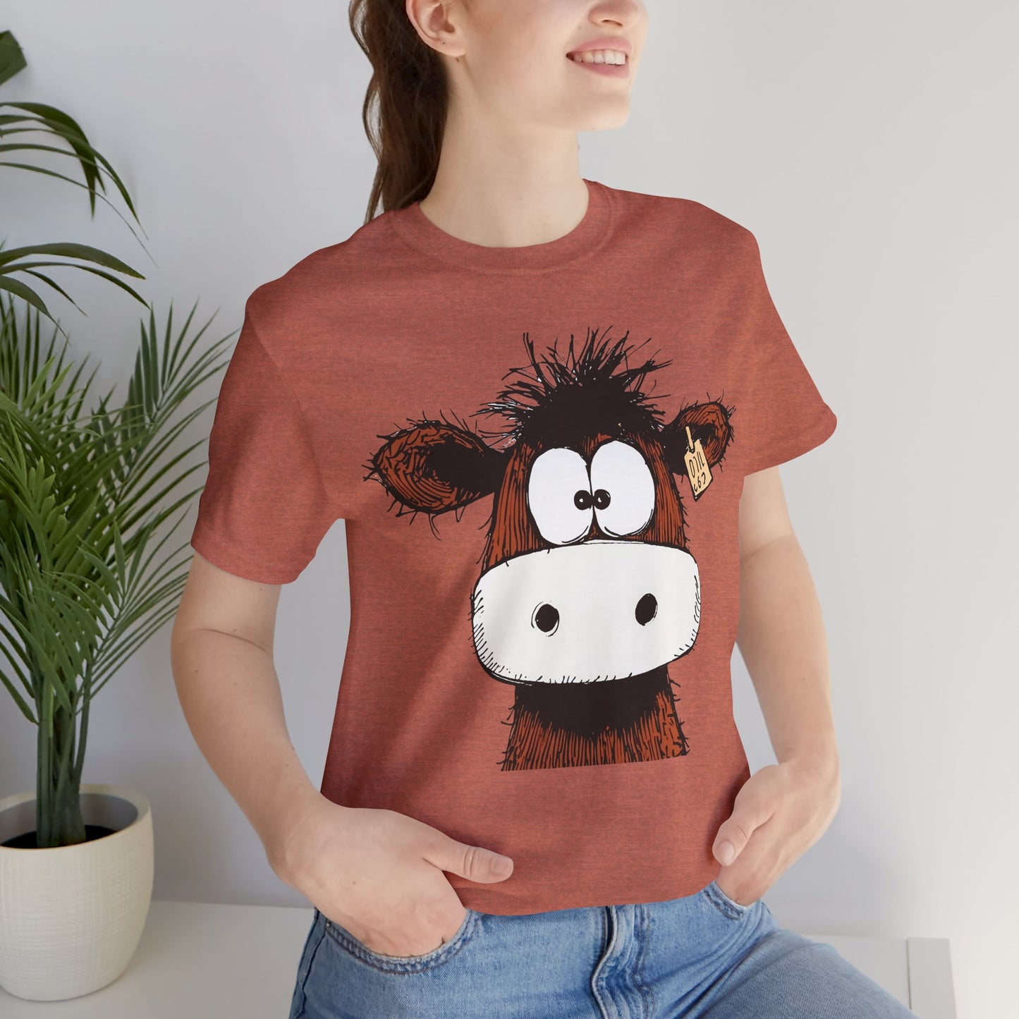 Funny Cow Graphic Tee - Unisex Jersey Short Sleeve T-Shirt