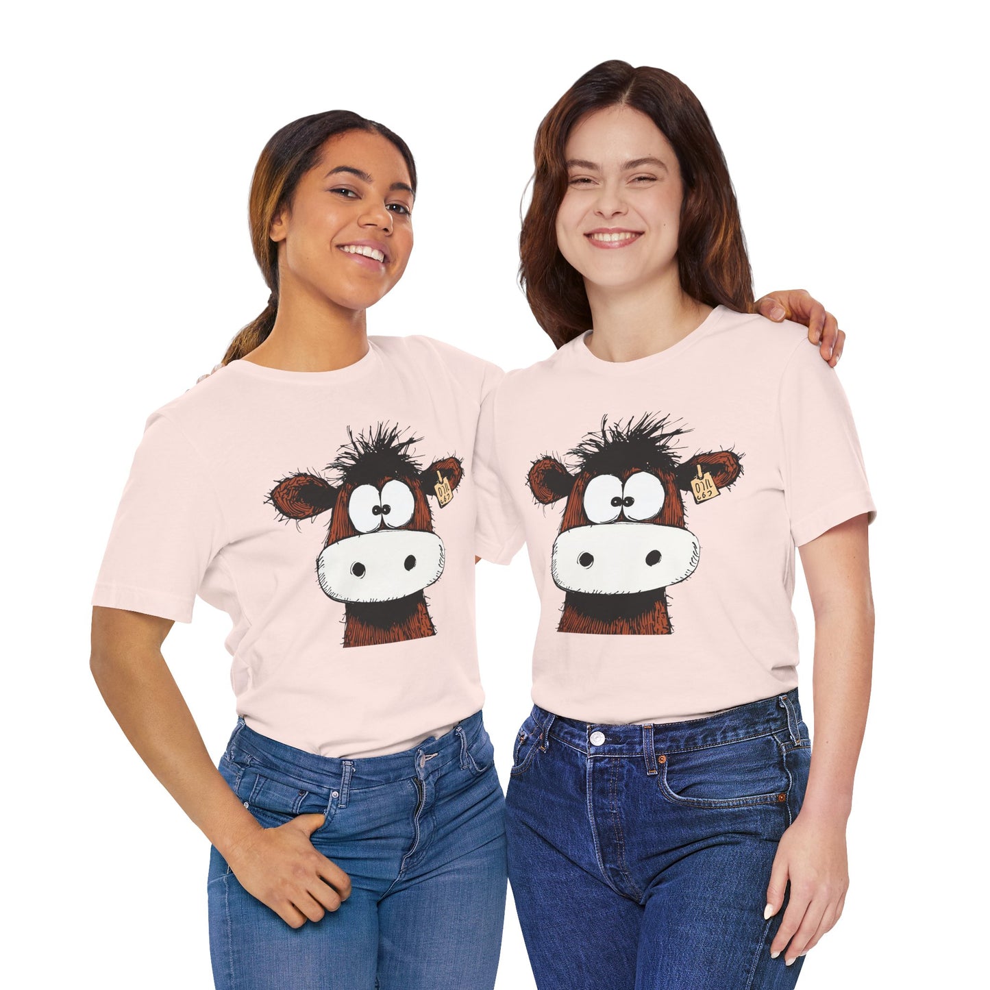 Funny Cow Graphic Tee - Unisex Jersey Short Sleeve T-Shirt