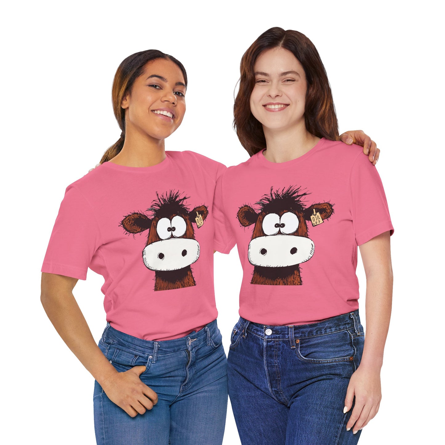 Funny Cow Graphic Tee - Unisex Jersey Short Sleeve T-Shirt