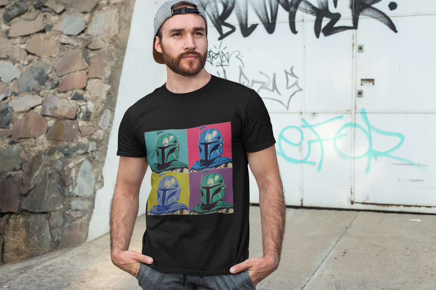 Mandalorian Pop Art Tee - Unisex Graphic T-Shirt