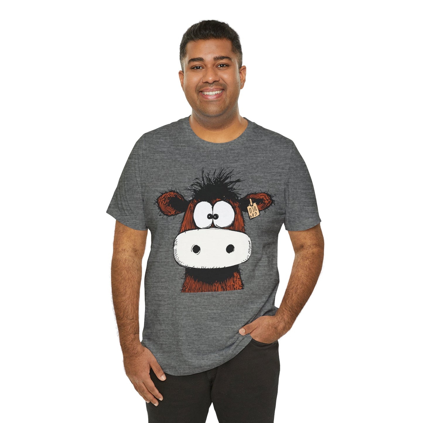 Funny Cow Graphic Tee - Unisex Jersey Short Sleeve T-Shirt