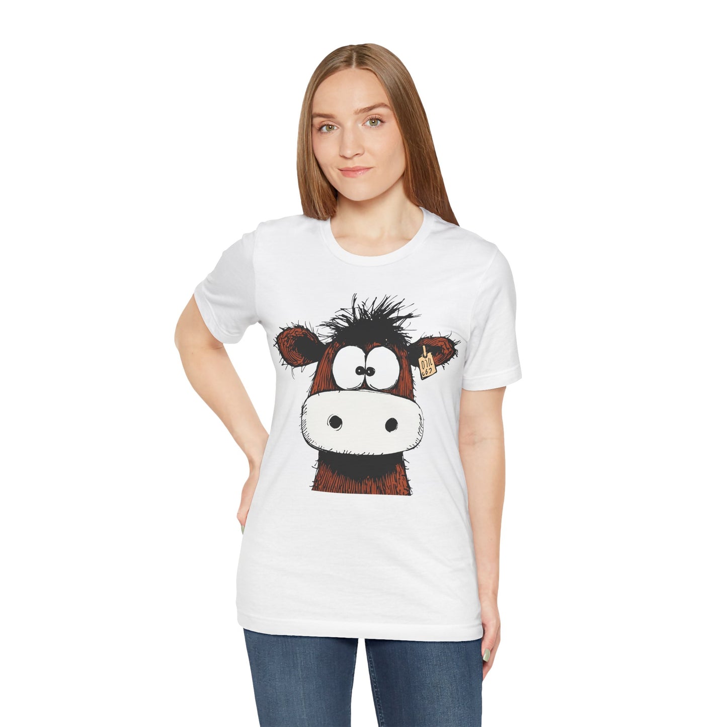 Funny Cow Graphic Tee - Unisex Jersey Short Sleeve T-Shirt