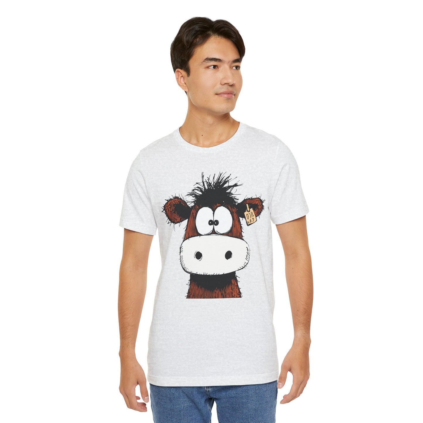 Funny Cow Graphic Tee - Unisex Jersey Short Sleeve T-Shirt