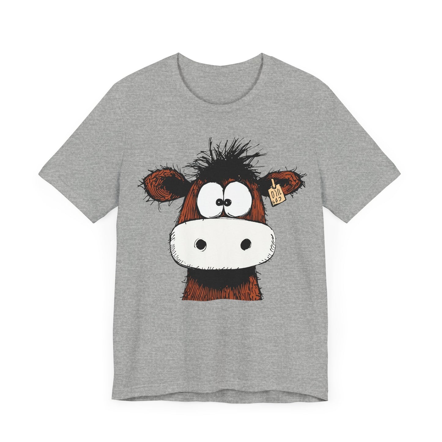 Funny Cow Graphic Tee - Unisex Jersey Short Sleeve T-Shirt