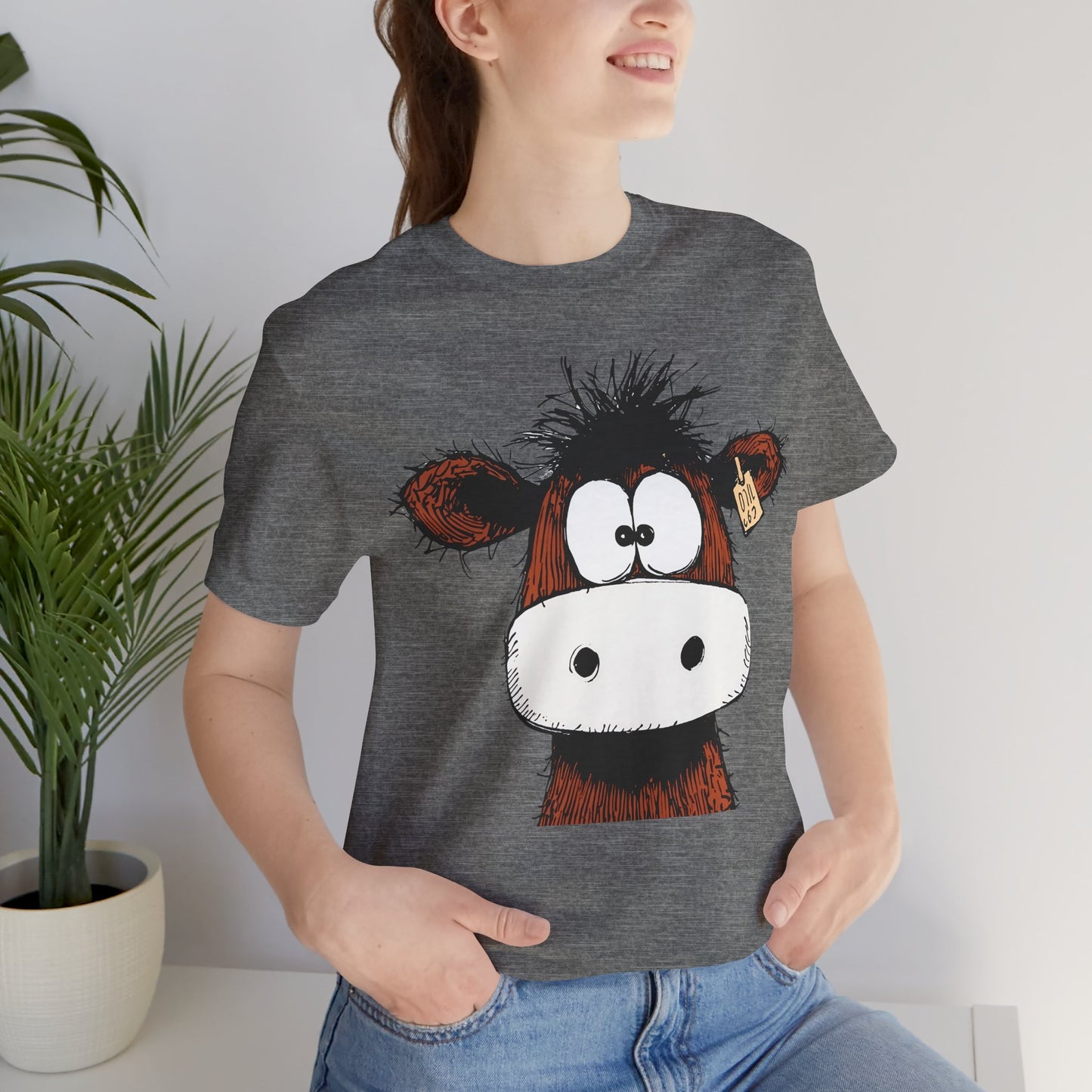Funny Cow Graphic Tee - Unisex Jersey Short Sleeve T-Shirt