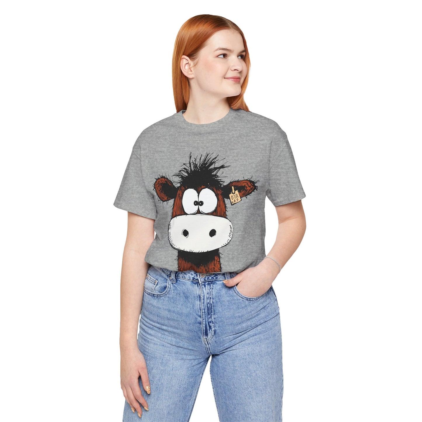 Funny Cow Graphic Tee - Unisex Jersey Short Sleeve T-Shirt