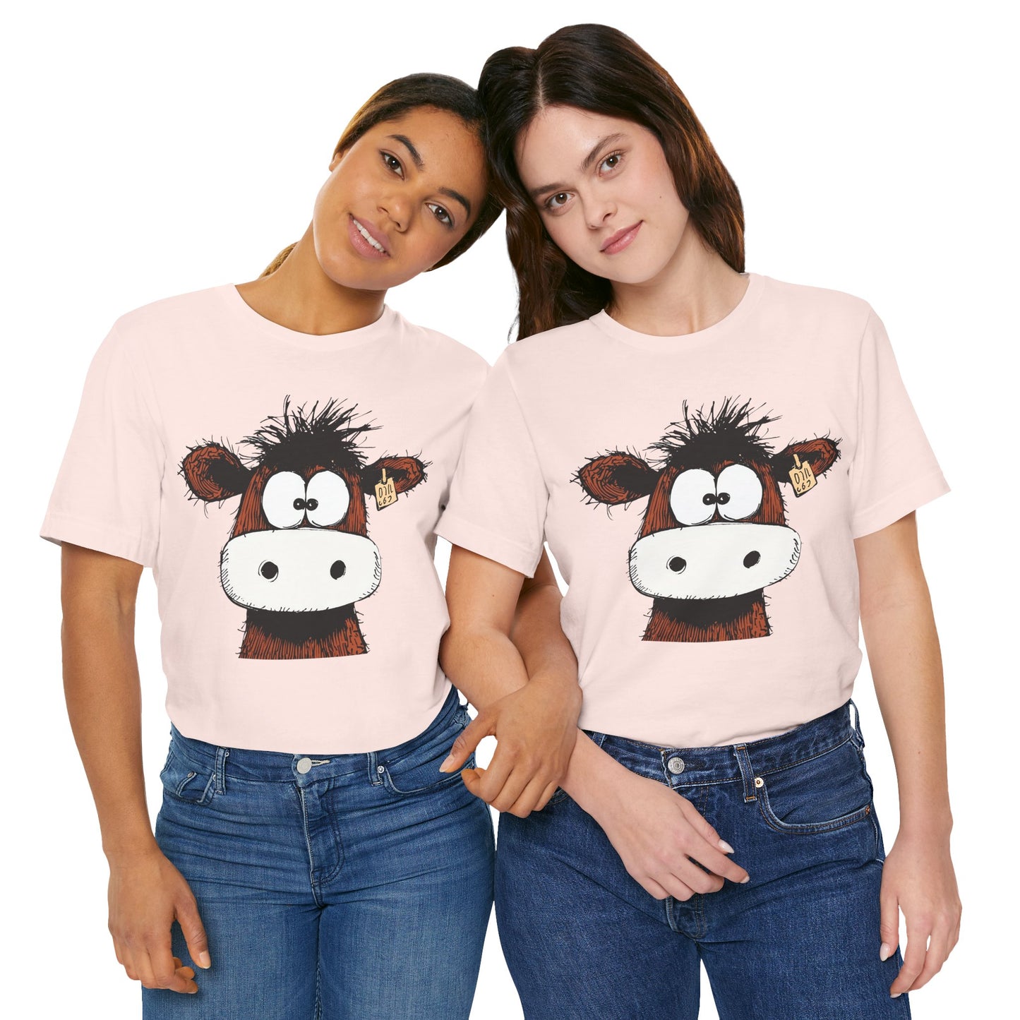 Funny Cow Graphic Tee - Unisex Jersey Short Sleeve T-Shirt