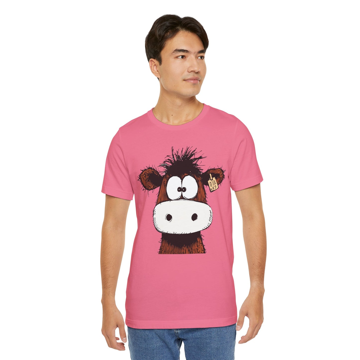 Funny Cow Graphic Tee - Unisex Jersey Short Sleeve T-Shirt