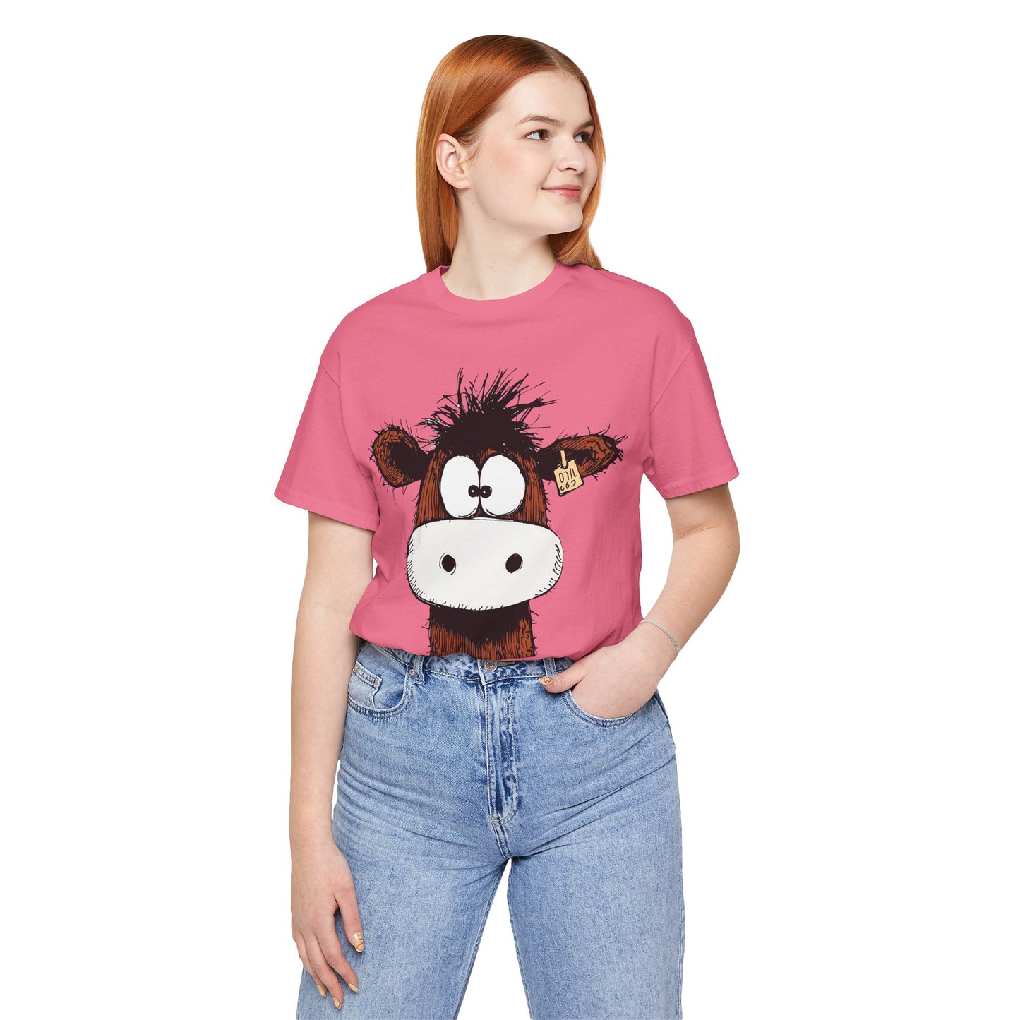 Funny Cow Graphic Tee - Unisex Jersey Short Sleeve T-Shirt