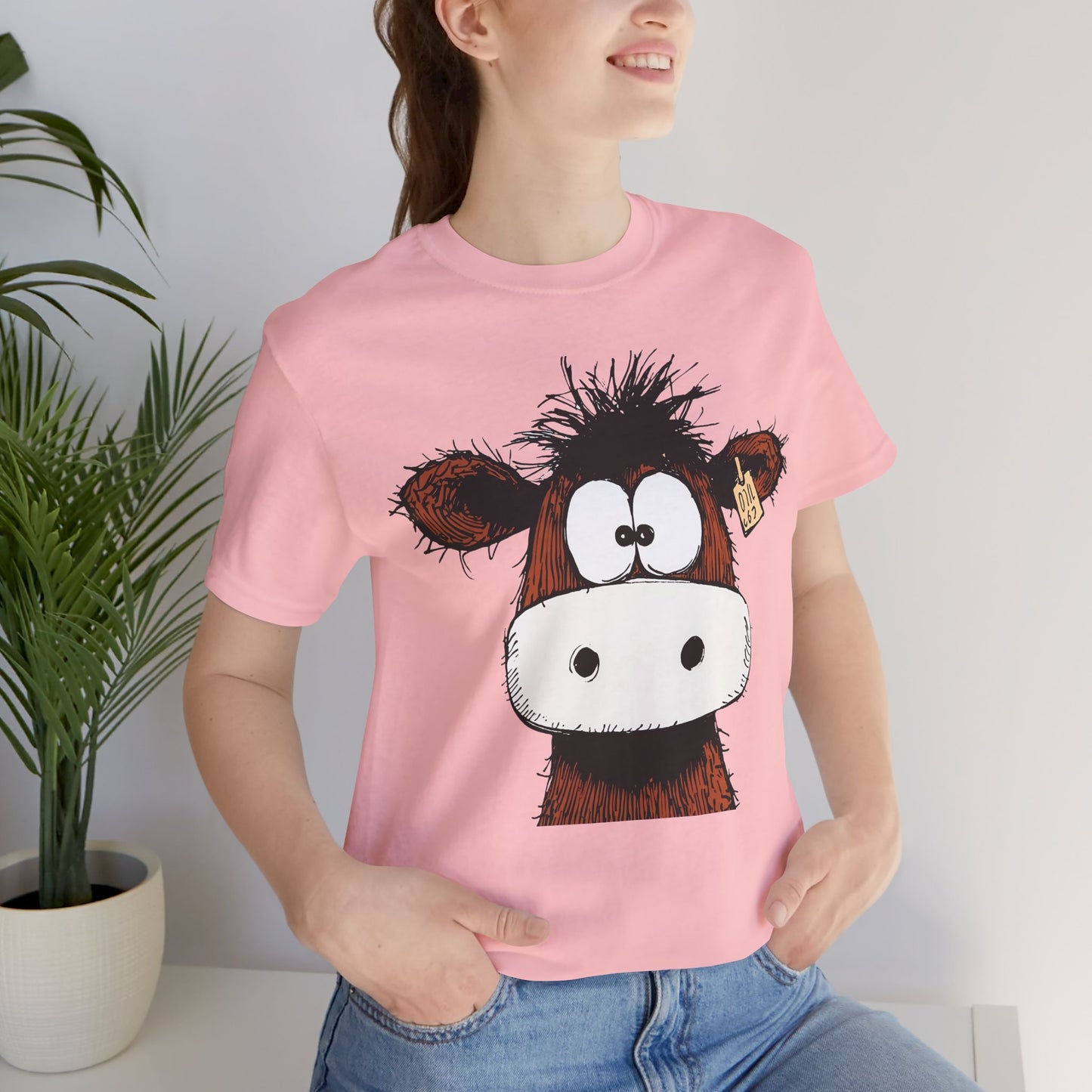 Funny Cow Graphic Tee - Unisex Jersey Short Sleeve T-Shirt
