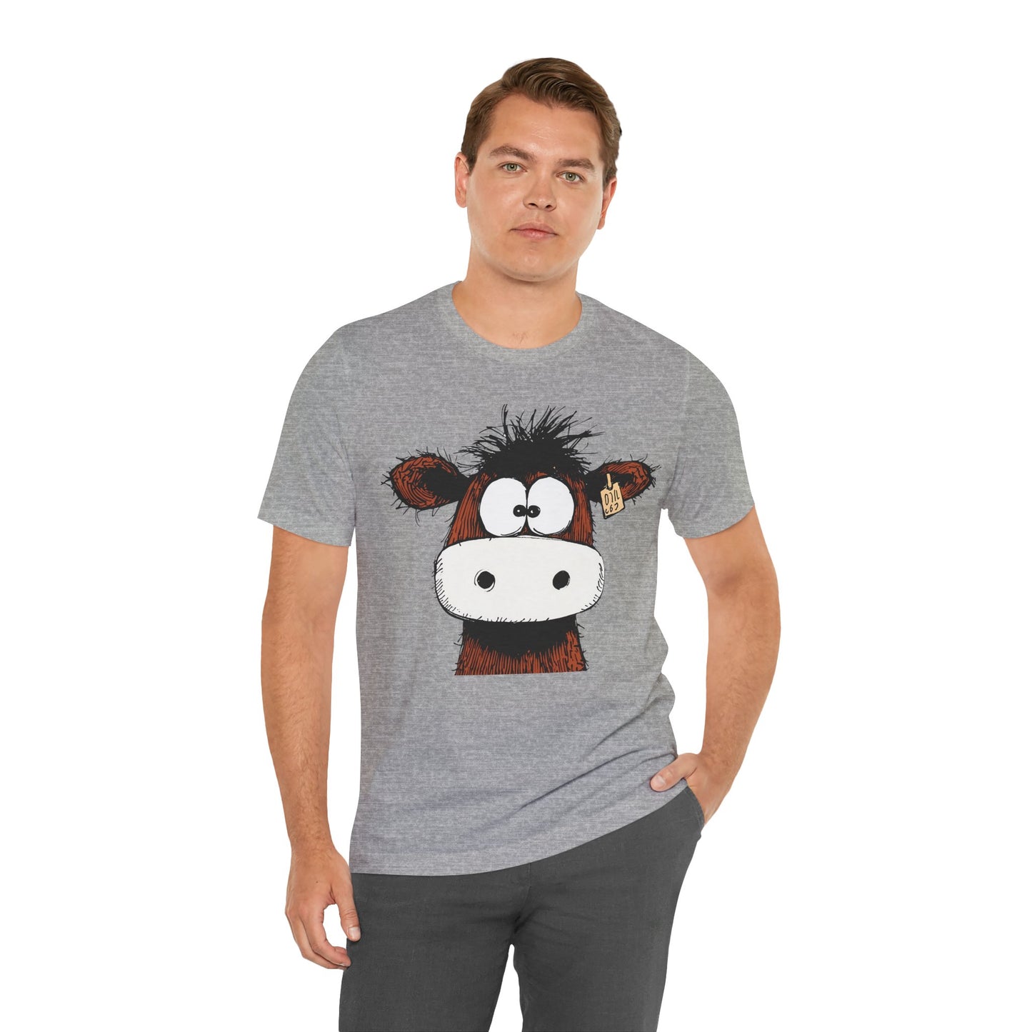 Funny Cow Graphic Tee - Unisex Jersey Short Sleeve T-Shirt
