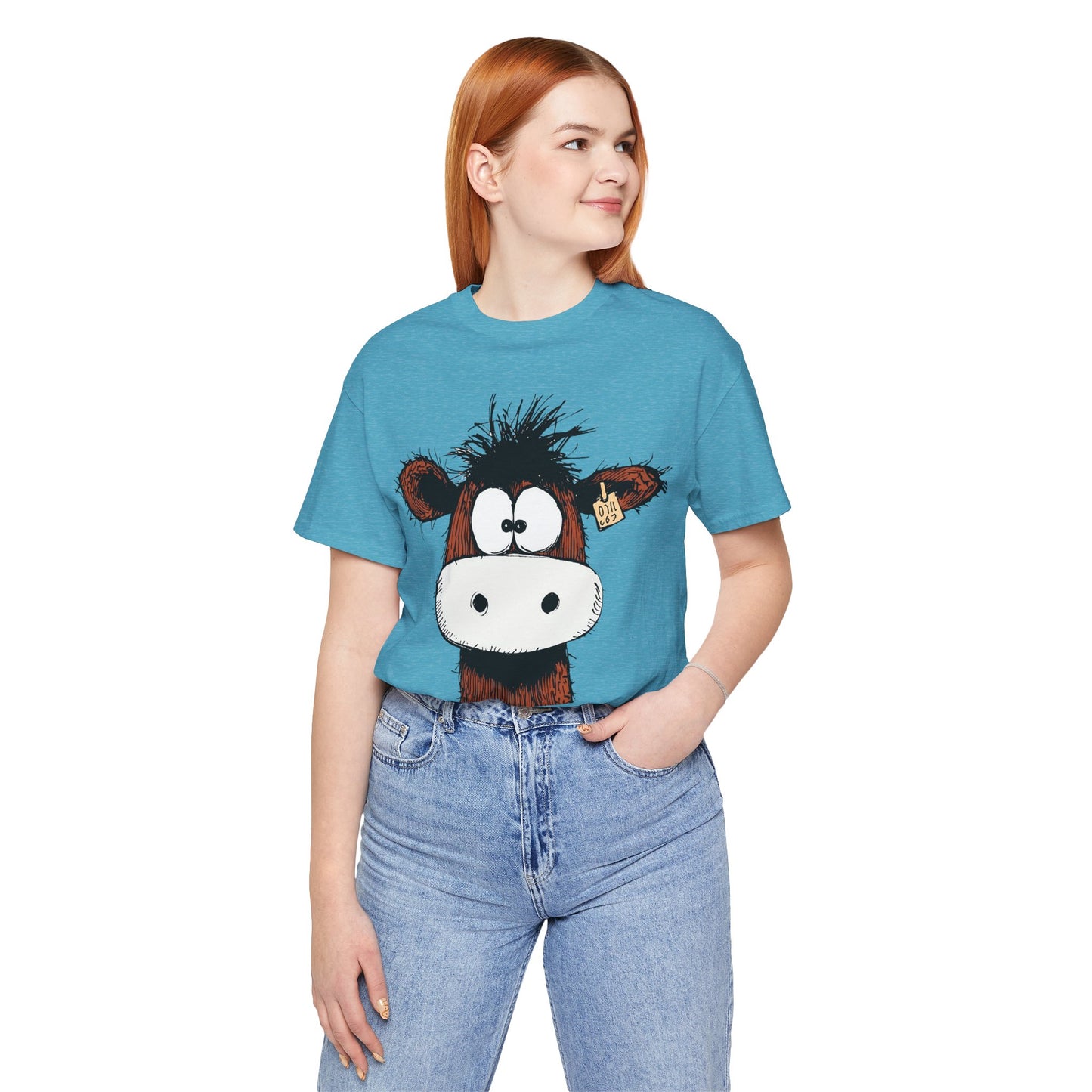 Funny Cow Graphic Tee - Unisex Jersey Short Sleeve T-Shirt