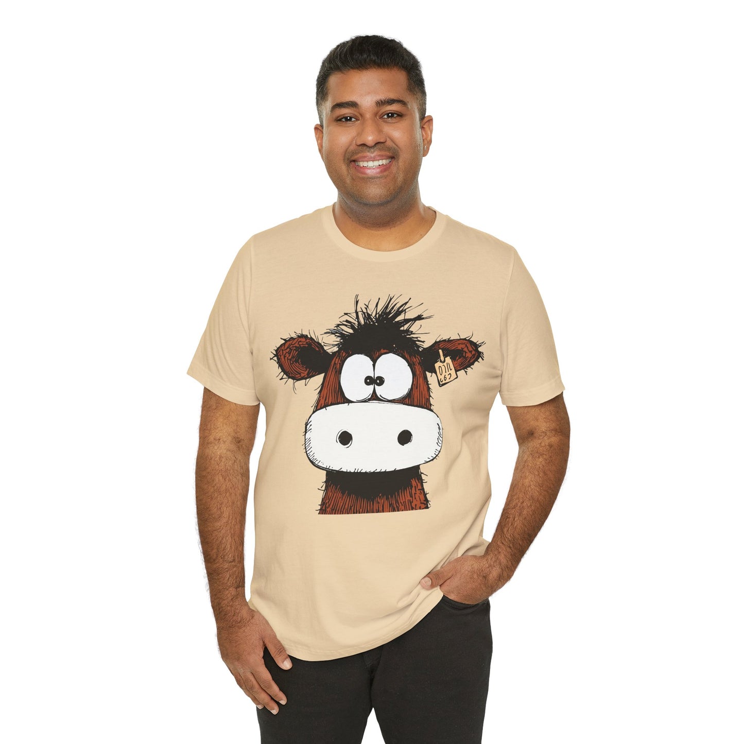 Funny Cow Graphic Tee - Unisex Jersey Short Sleeve T-Shirt