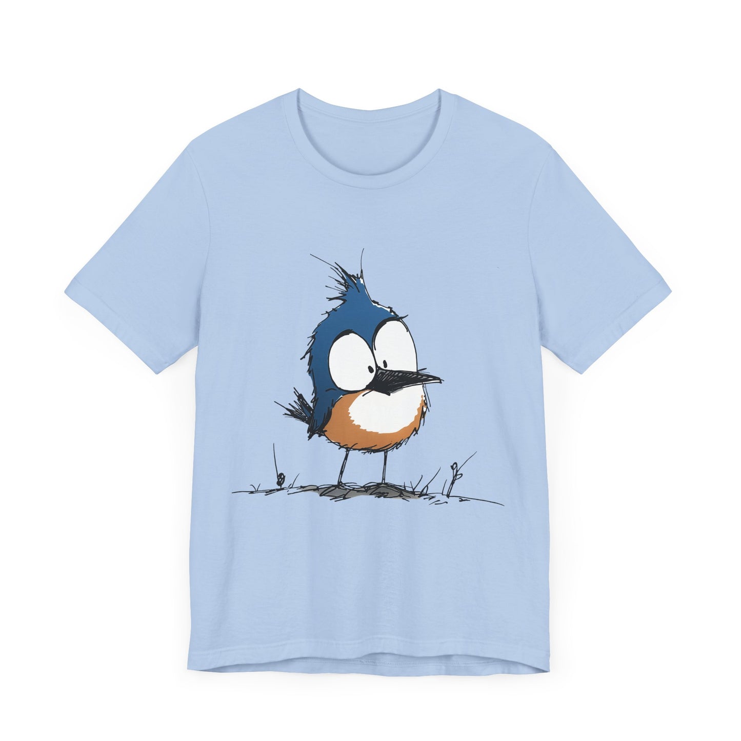 Cute Bluebird  Unisex Tee - Casual Wear for Nature Lovers