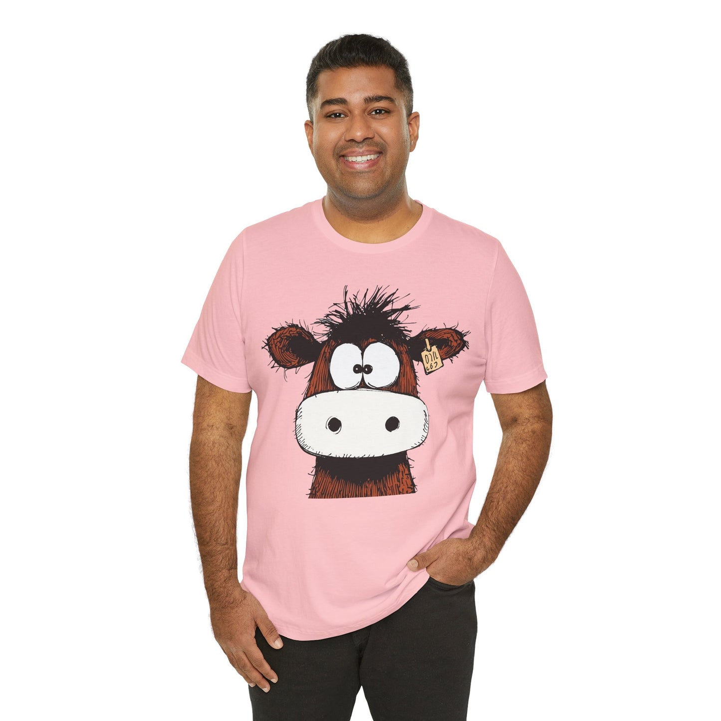 Funny Cow Graphic Tee - Unisex Jersey Short Sleeve T-Shirt