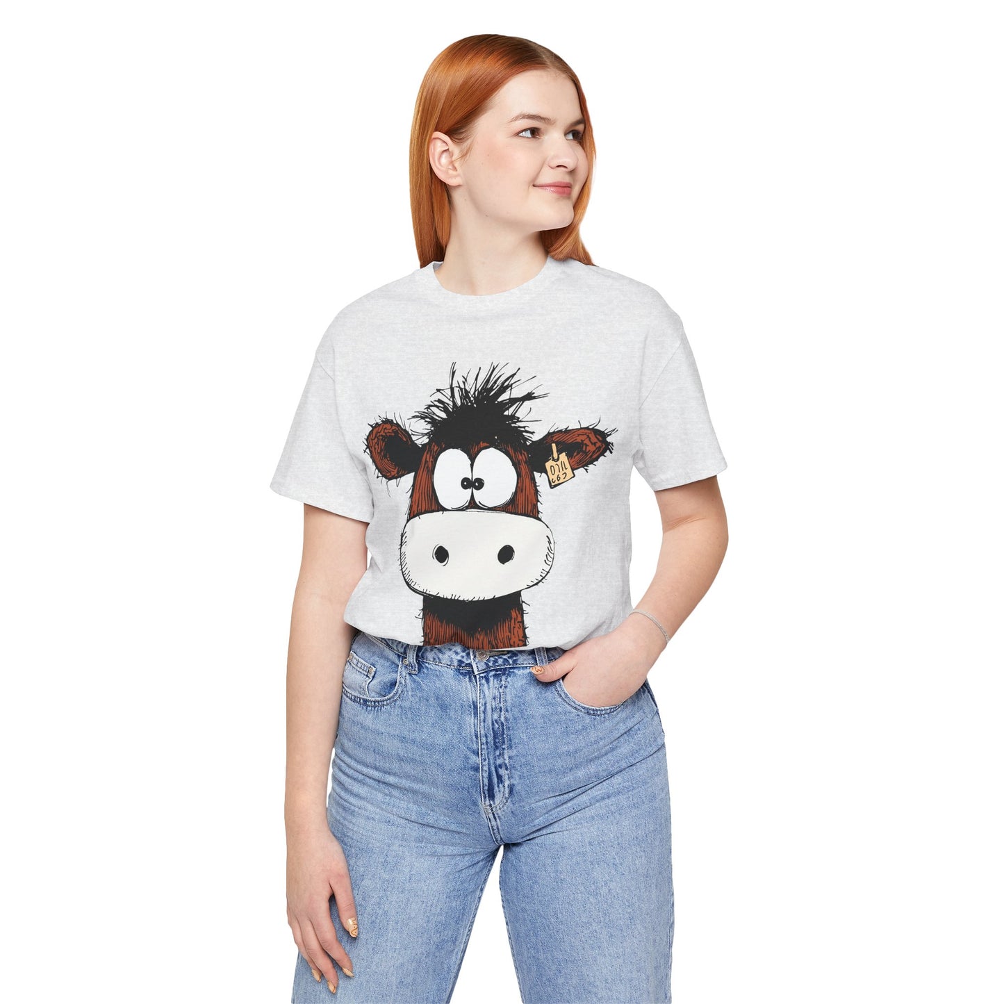 Funny Cow Graphic Tee - Unisex Jersey Short Sleeve T-Shirt