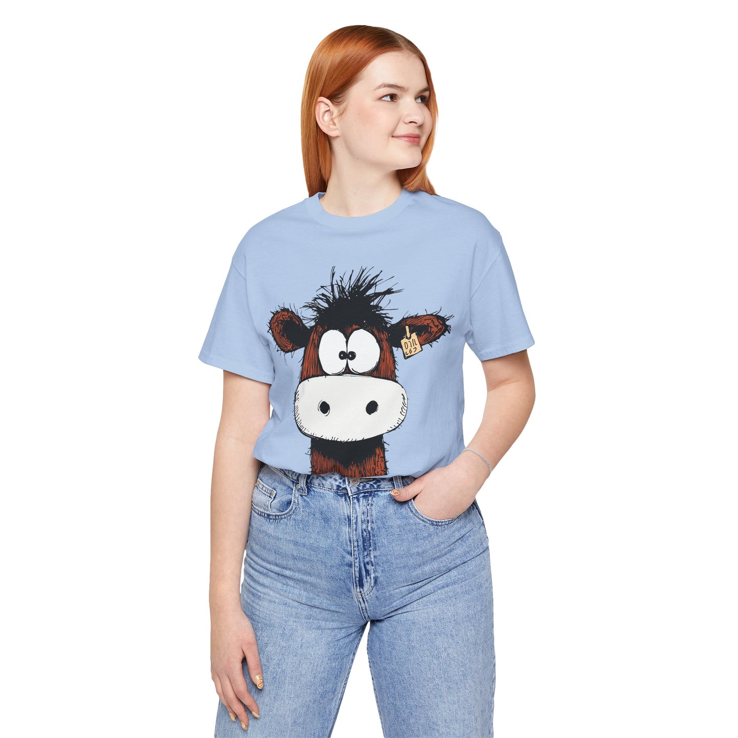 Funny Cow Graphic Tee - Unisex Jersey Short Sleeve T-Shirt