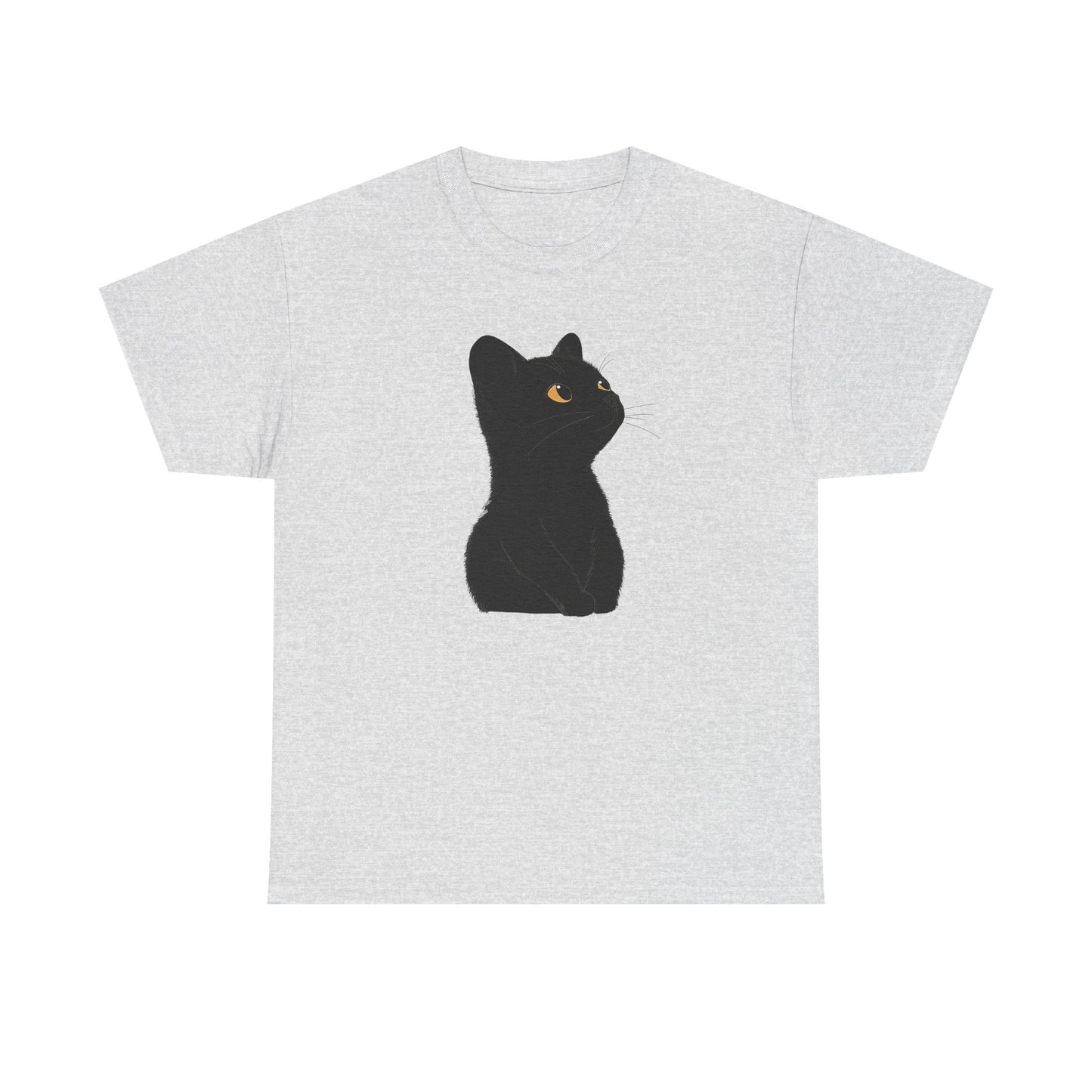 Cute Black Cat Unisex Cotton Tee - Purrfect for Cat Lovers