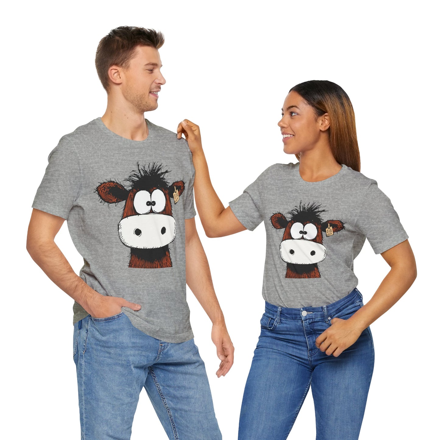 Funny Cow Graphic Tee - Unisex Jersey Short Sleeve T-Shirt