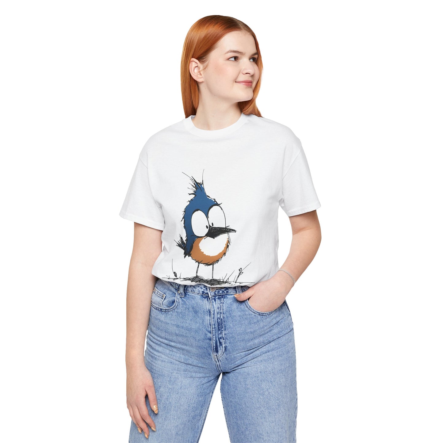 Cute Bluebird  Unisex Tee - Casual Wear for Nature Lovers