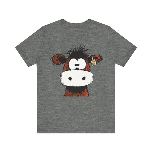 Funny Cow Graphic Tee - Unisex Jersey Short Sleeve T-Shirt