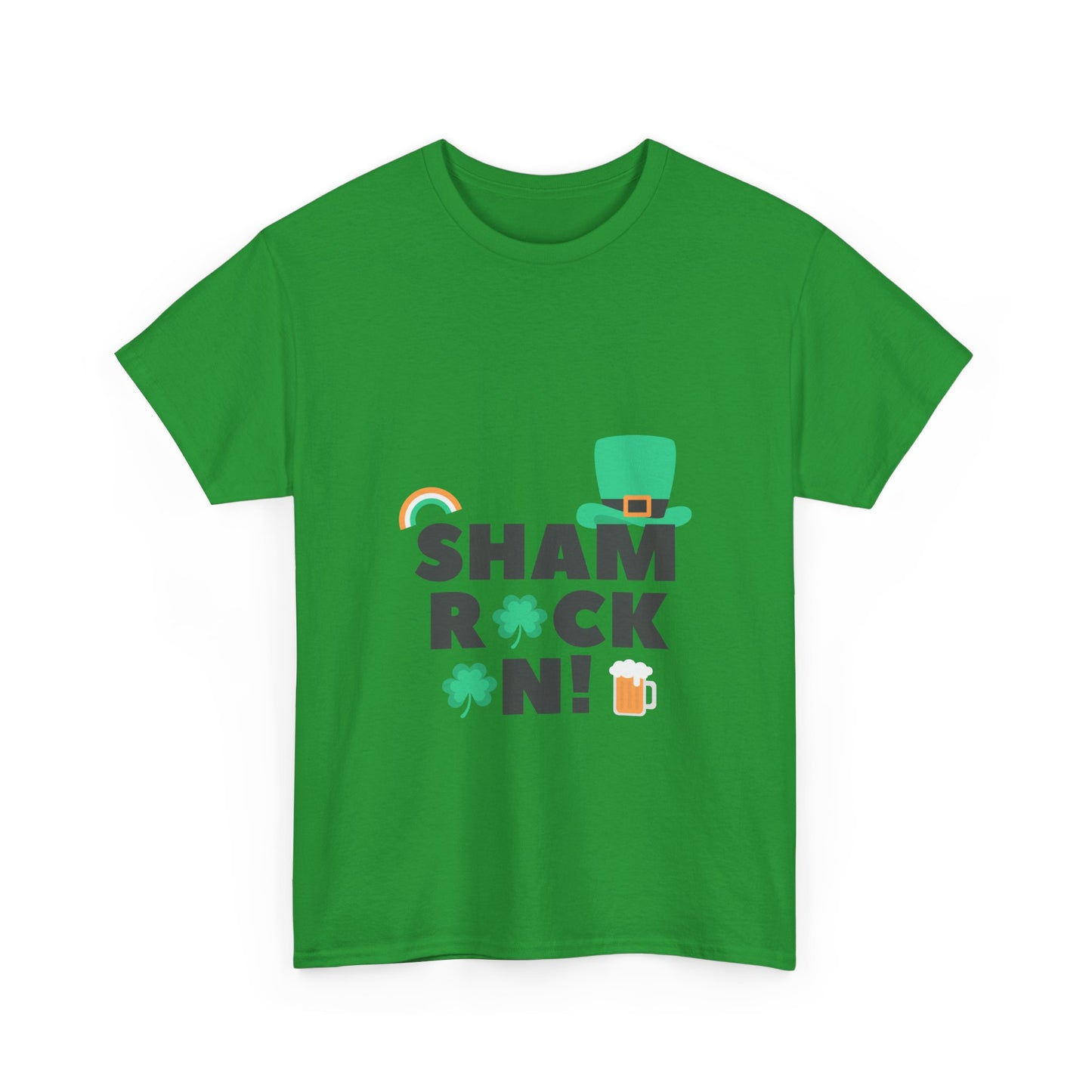 Shamrock On! Unisex Heavy Cotton Tee - Perfect St. Patrick's Day Shirt