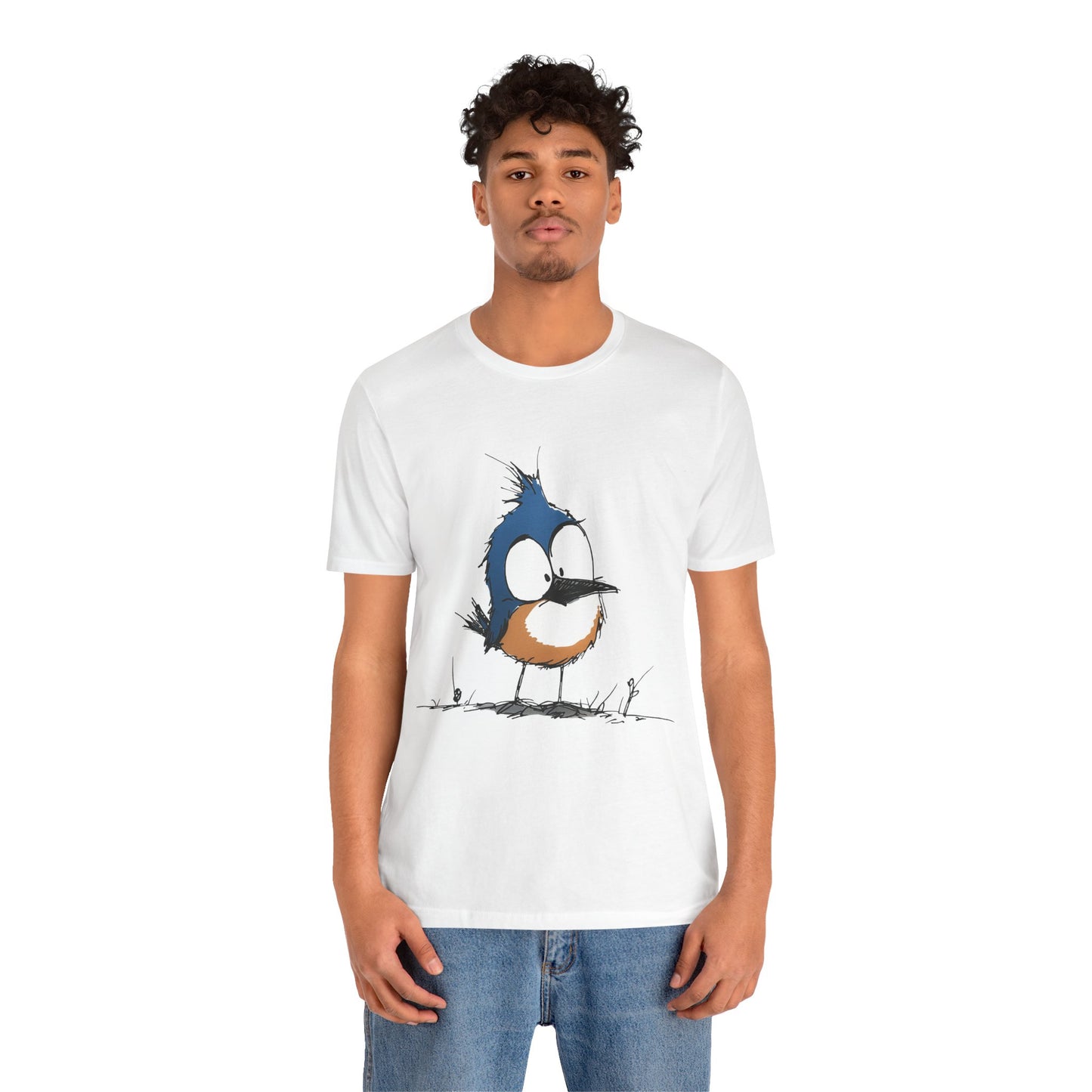 Cute Bluebird  Unisex Tee - Casual Wear for Nature Lovers