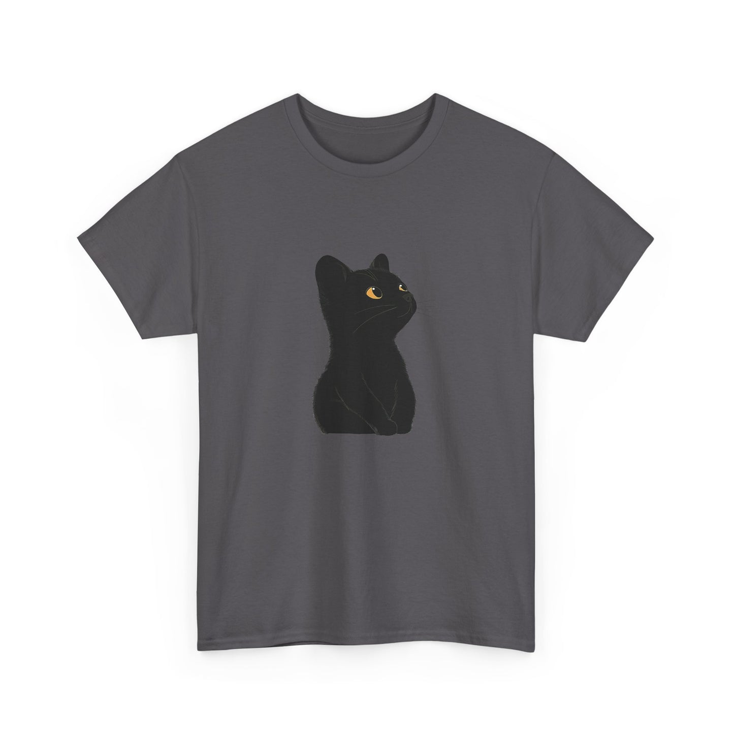 Black Cat Unisex Cotton Tee - Purrfect for Cat Lovers
