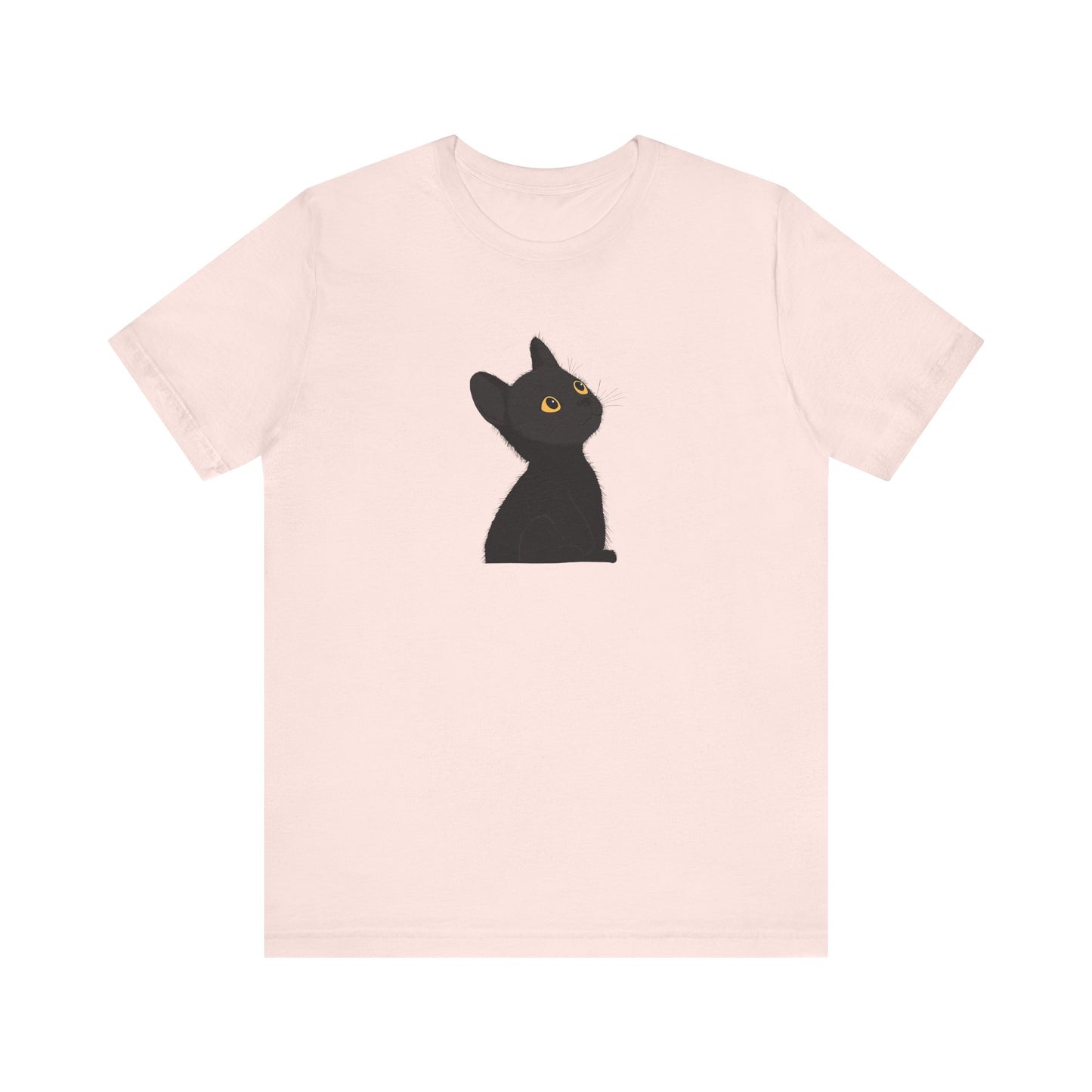 Cute Black Cat Unisex Jersey Tee - Purrfect for Cat Lovers