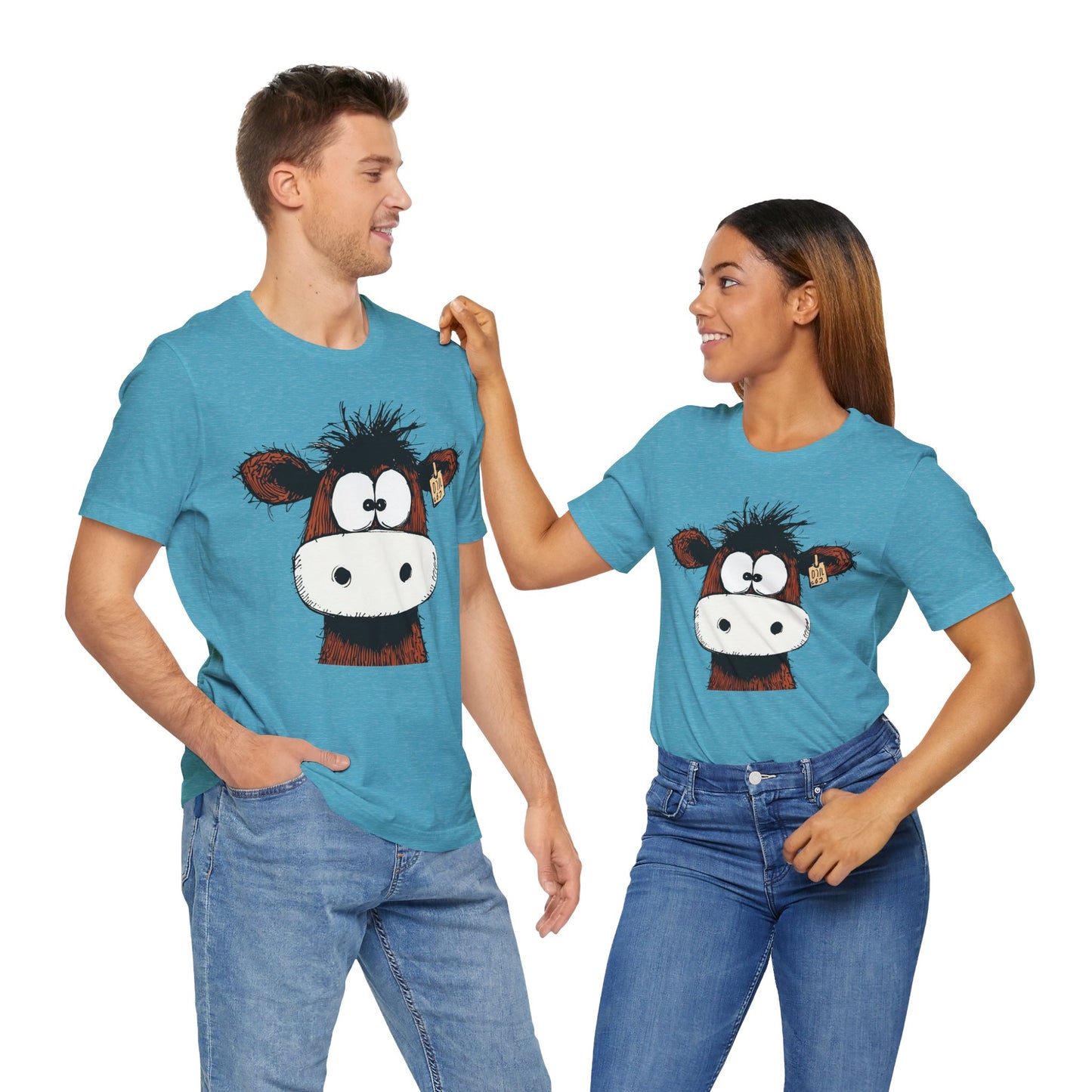 Funny Cow Graphic Tee - Unisex Jersey Short Sleeve T-Shirt