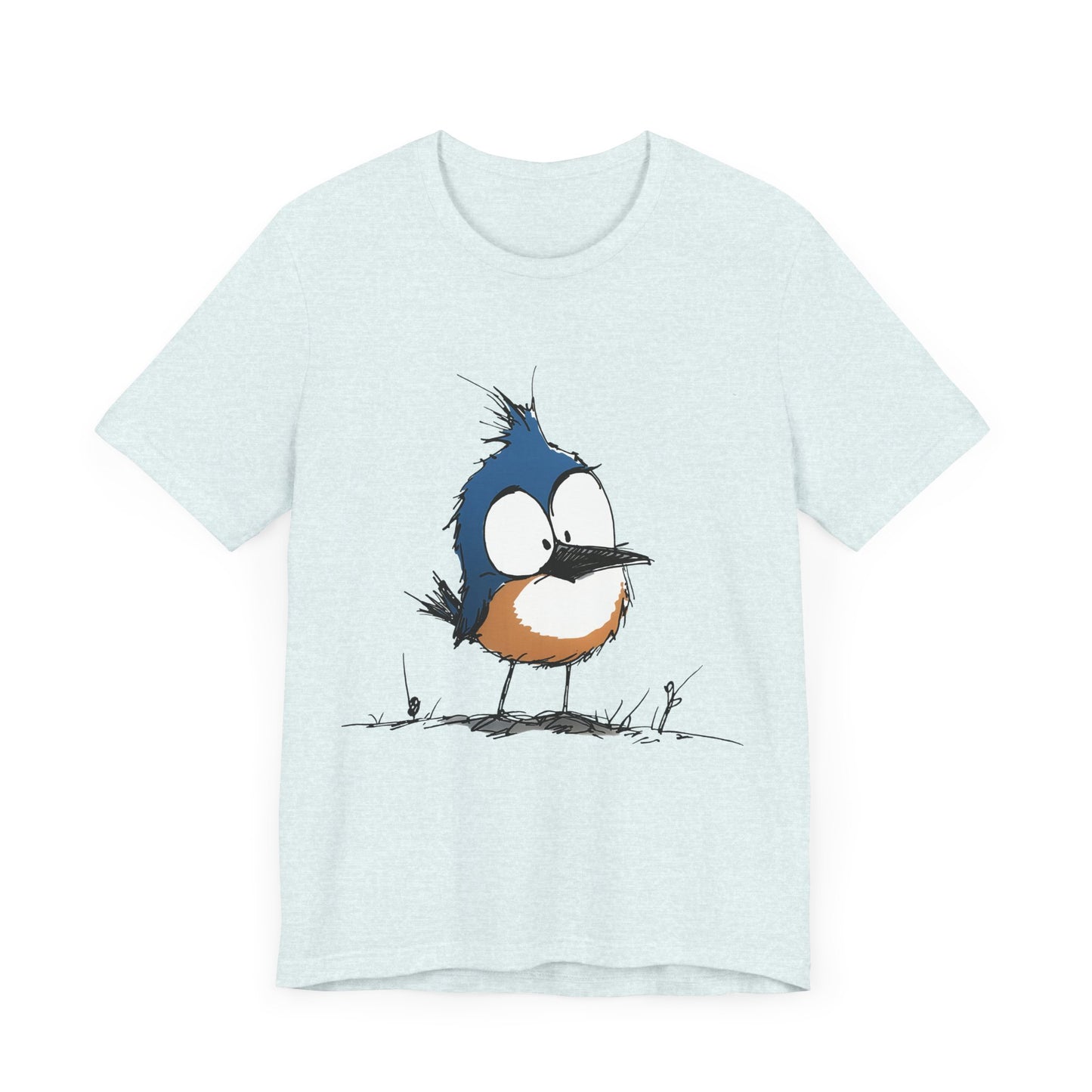 Cute Bluebird  Unisex Tee - Casual Wear for Nature Lovers