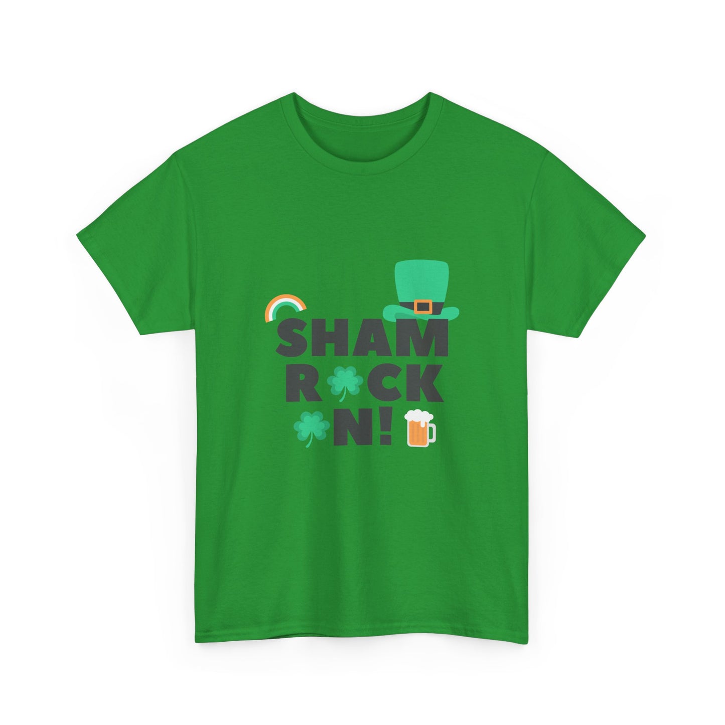 Shamrock On! Unisex Heavy Cotton Tee - Perfect St. Patrick's Day Shirt
